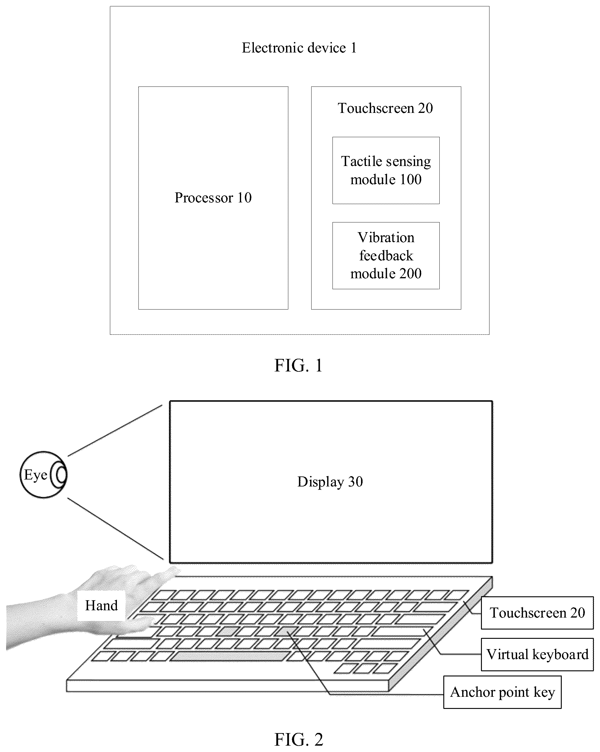 Patent US12314563 — Virtual keyboard processing method and related device — Figure 1