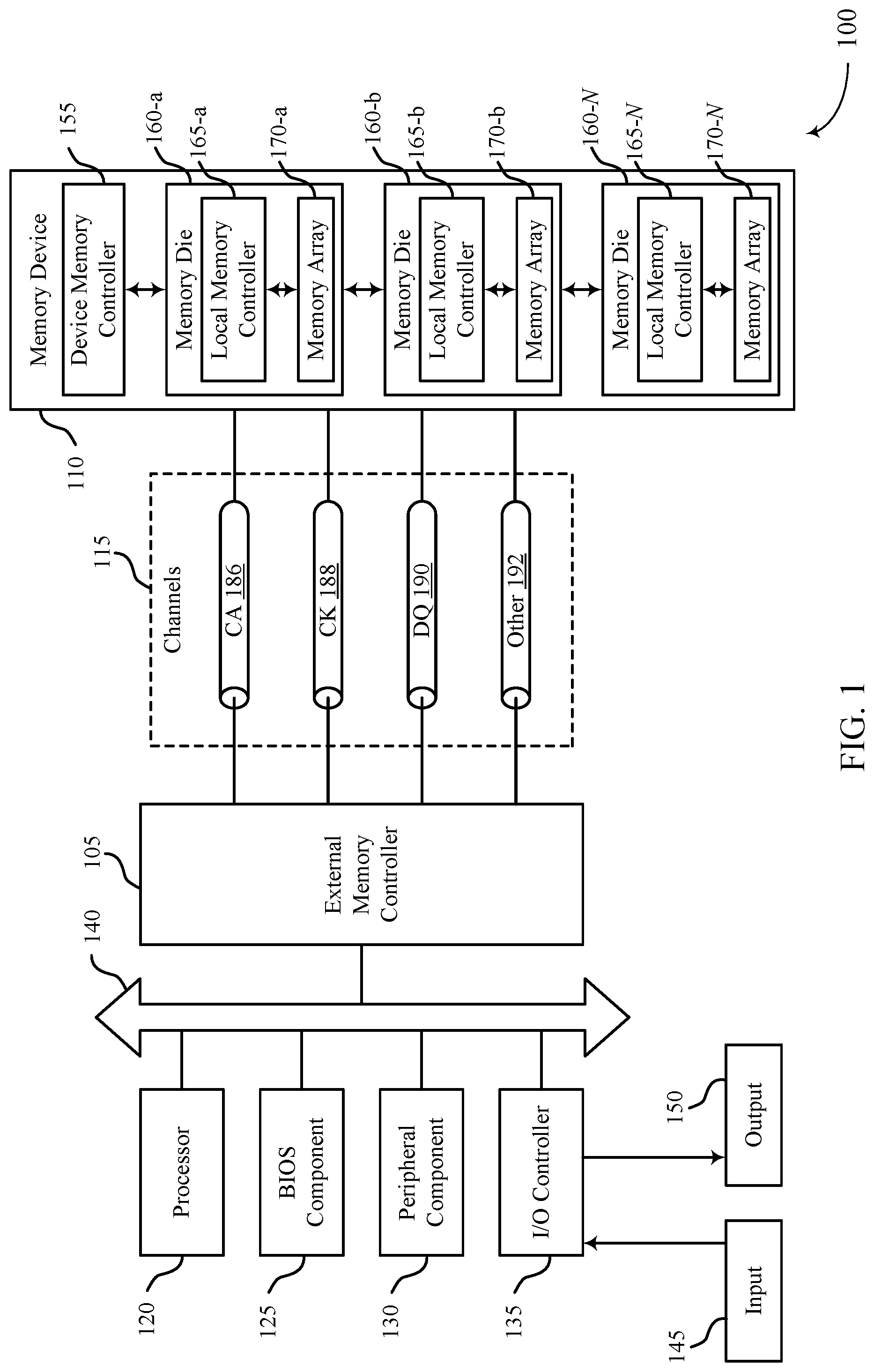 Patent US12314575 Figure 1 – Memory system and operations of the same