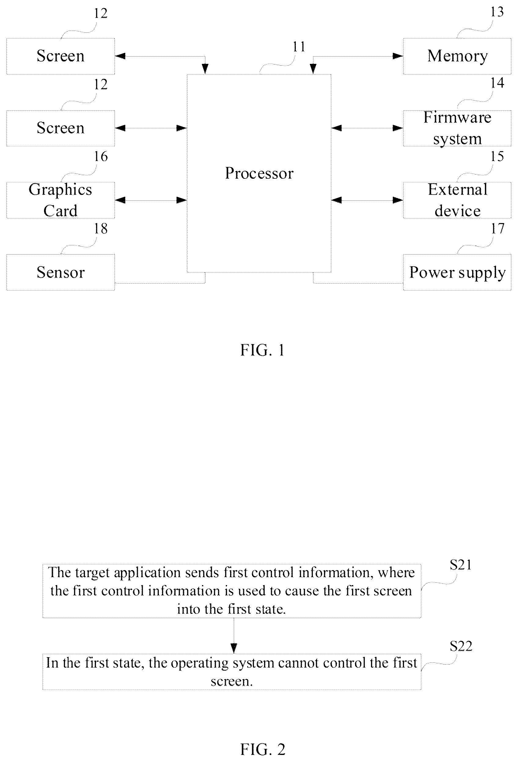 Patent US12314621 — Control method, apparatus, and electronic device — Figure 1