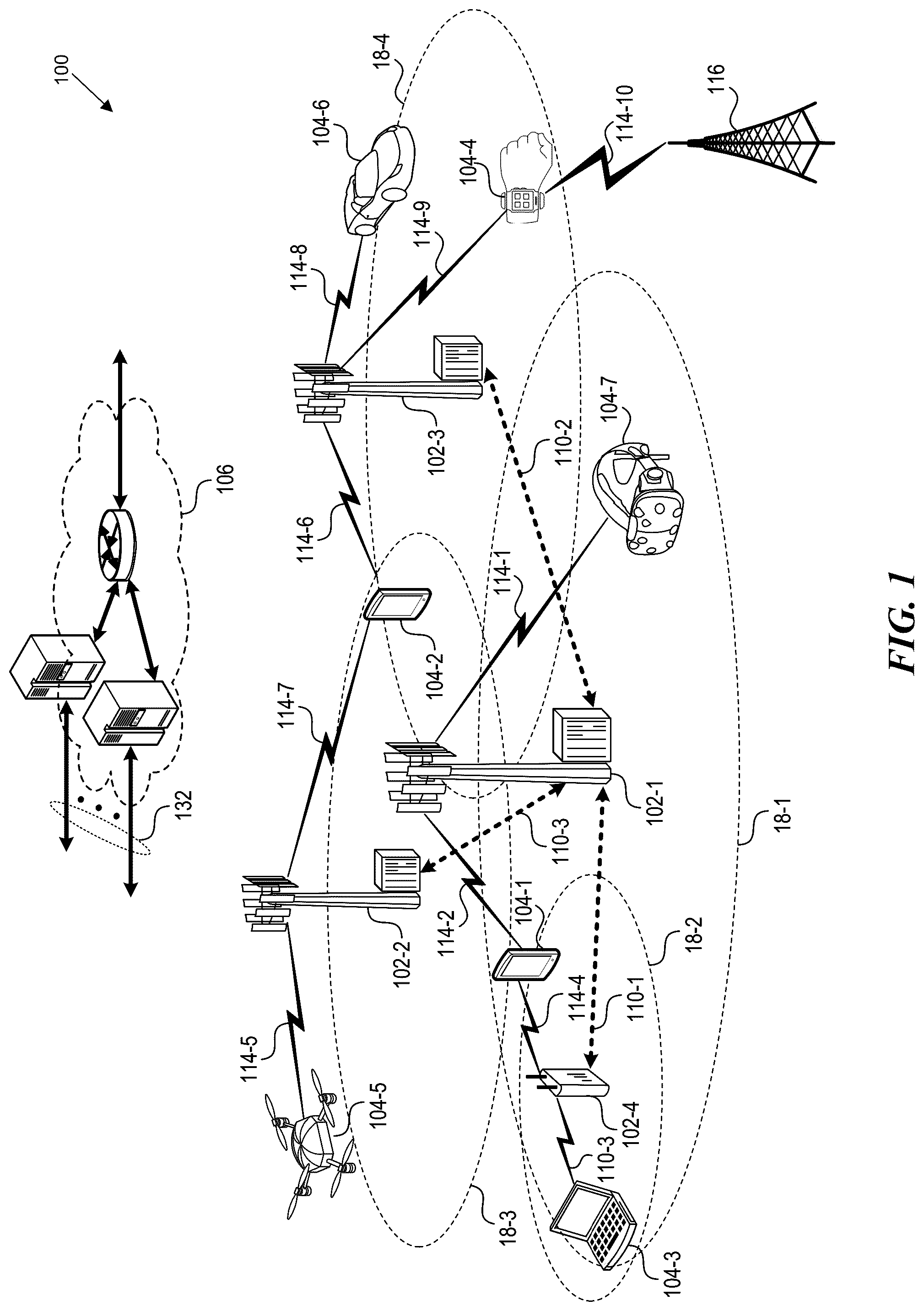 Patent US12314626 — Enable interaction between a user and an agent of a 5G wireless telecommunication network using augmented reality glasses — Figure 1
