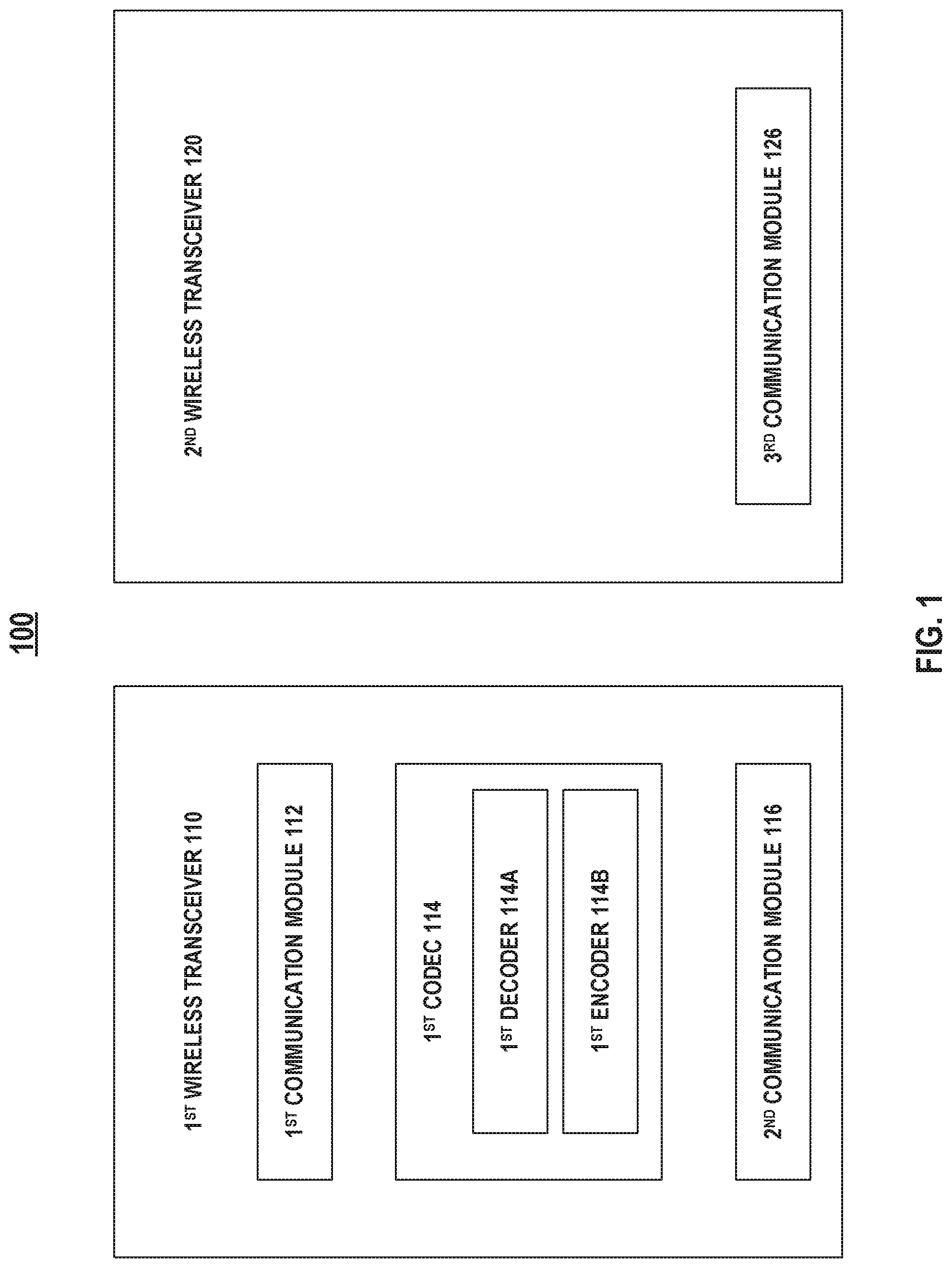 Patent US12314629 — Wireless audio system and method for wirelessly communicating audio information — Figure 1