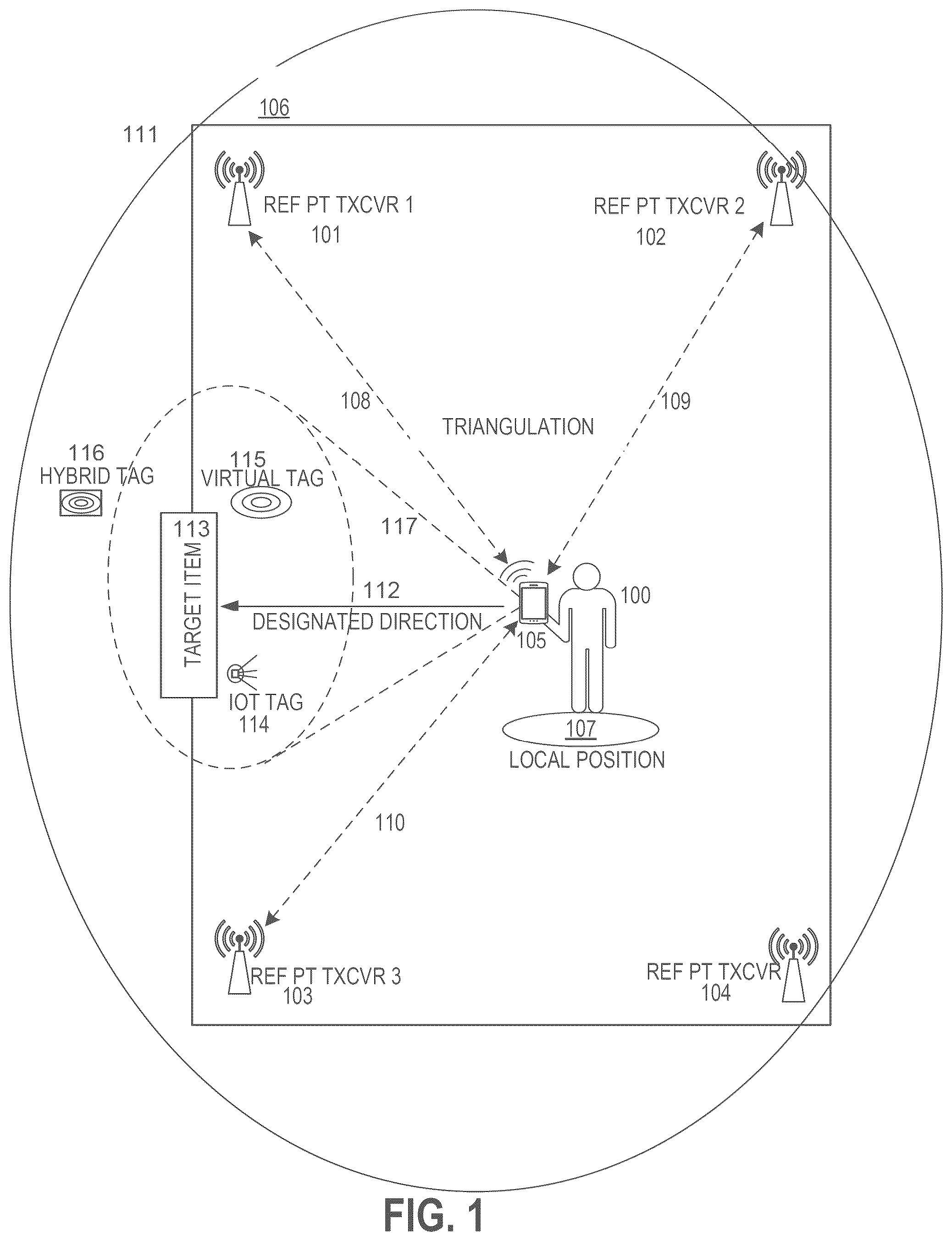 Patent US12314638 Figure 1 – Methods and apparatus for secure persistent location based digital content associated with a three-dimensional reference