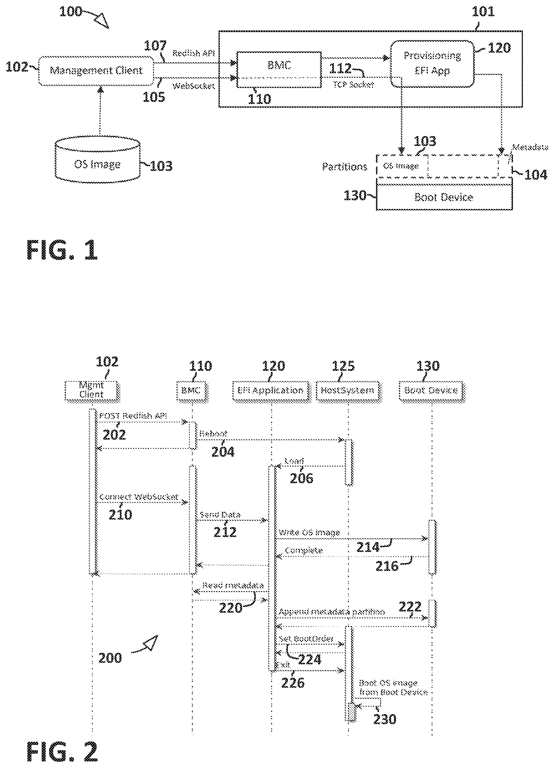 Patent US12314729 — Sideband bare metal provisioning — Figure 1