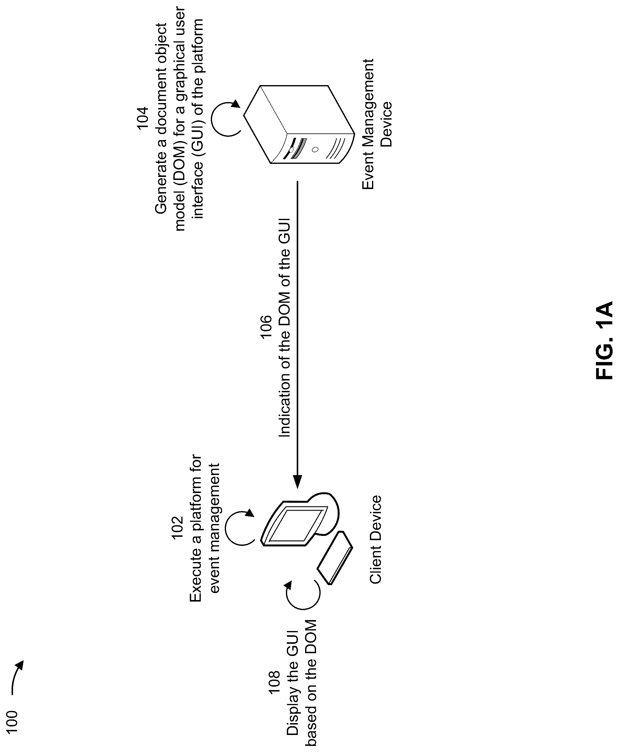 Patent US12314737 — Real-time event status via an enhanced graphical user interface — Figure 1
