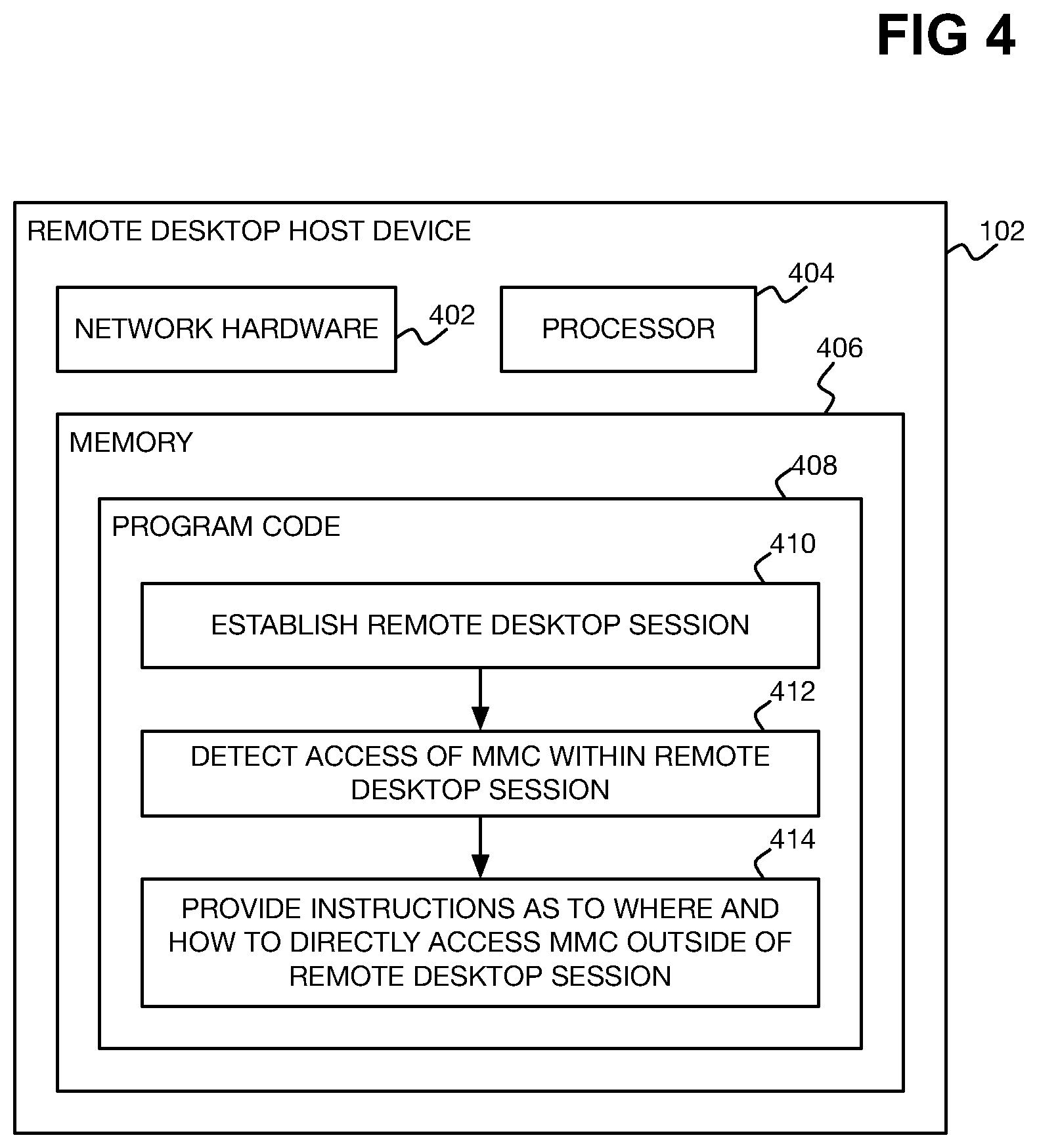 Patent US12314742 Figure 7 – Multimedia content access within remove desktop session