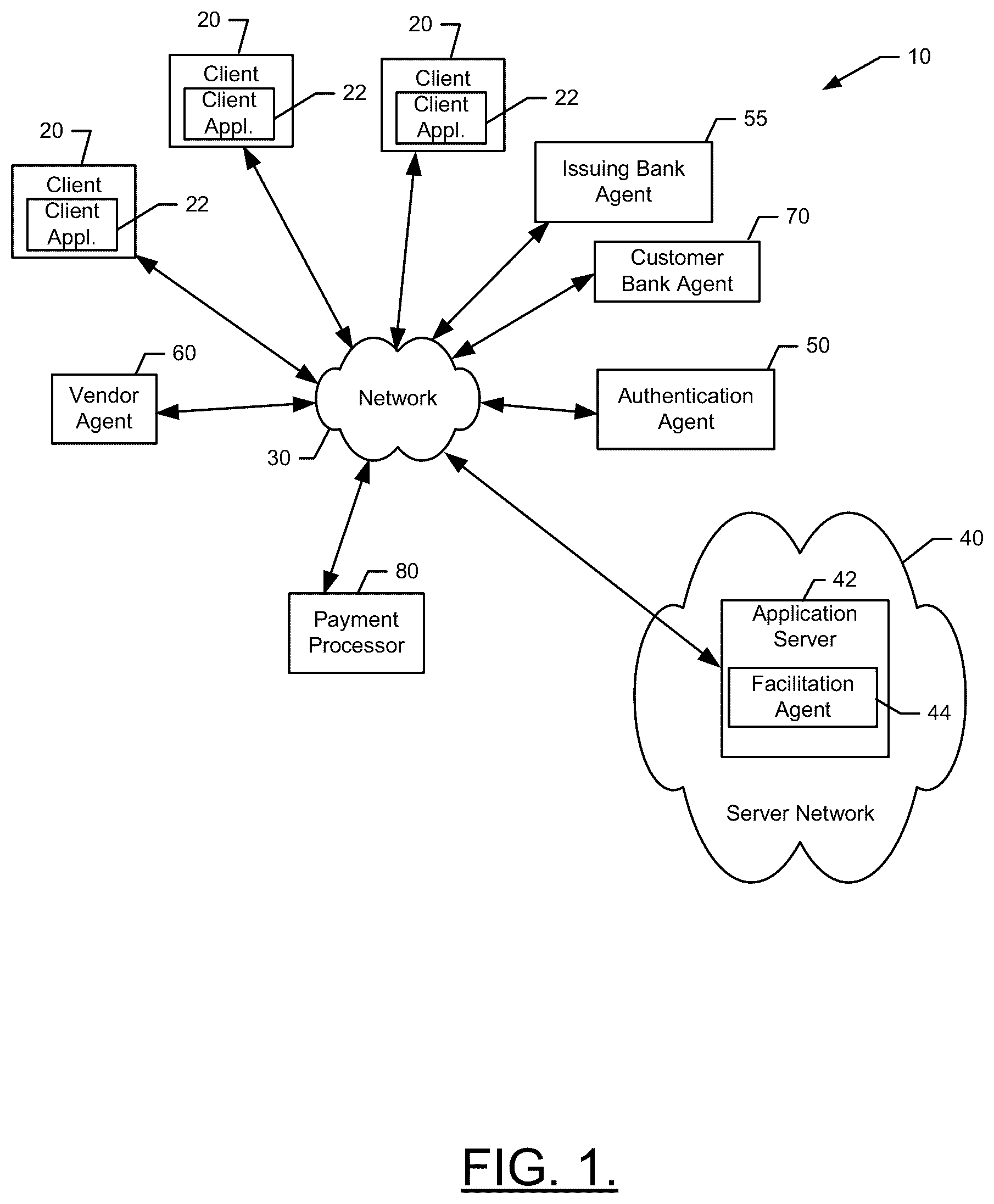 Patent US12314912 — Method and apparatus for managing financial transactions for selective conversion to buy now, pay later financing — Figure 1