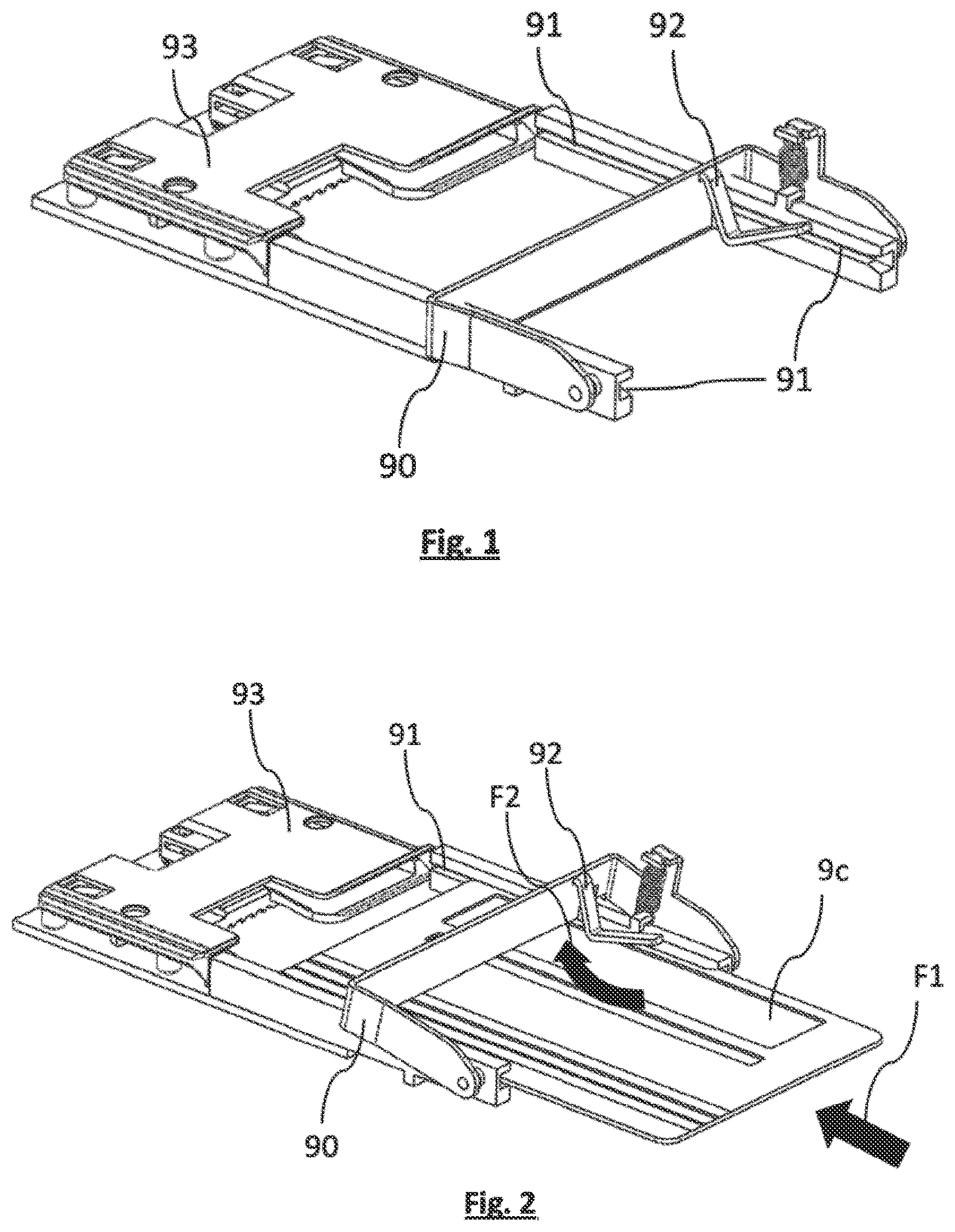 Patent US12314934 — Electronic transaction device comprising a mechanism affording protection against the insertion of a non-compliant object into the chip card reader — Figure 1
