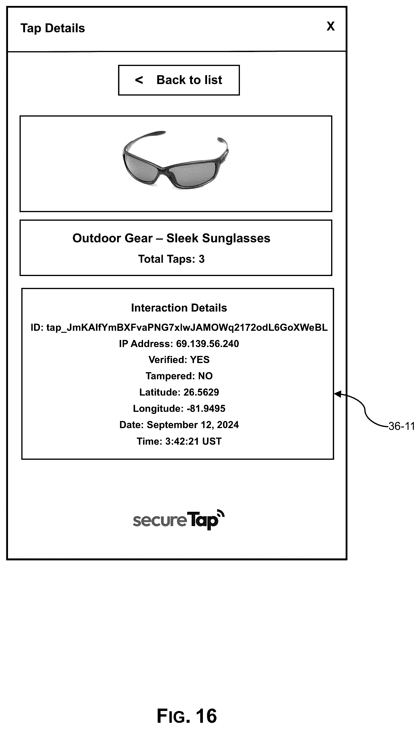 Patent US12314963 Figure 18 – System, method and process for product authentication and verification