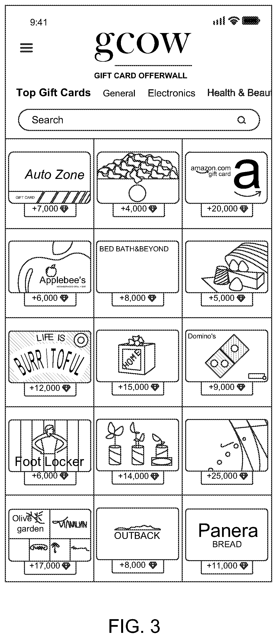 Patent US12314974 Figure 3 – Systems and methods to facilitate providing a software development kit (SDK) for rewards for making gift card purchases to multiple application publishers