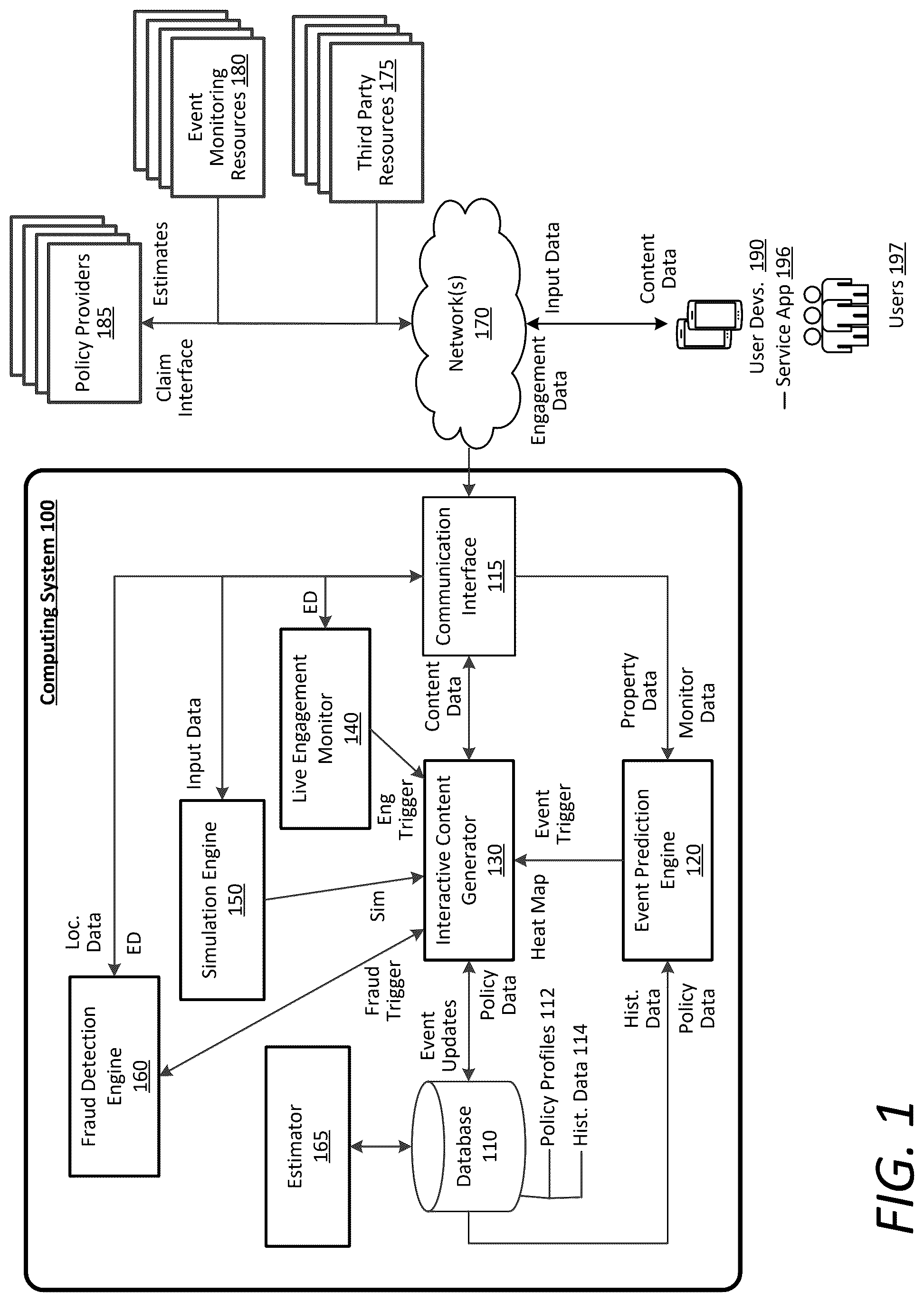 Patent US12315020 Figure 1 – Corroborative claim view interface