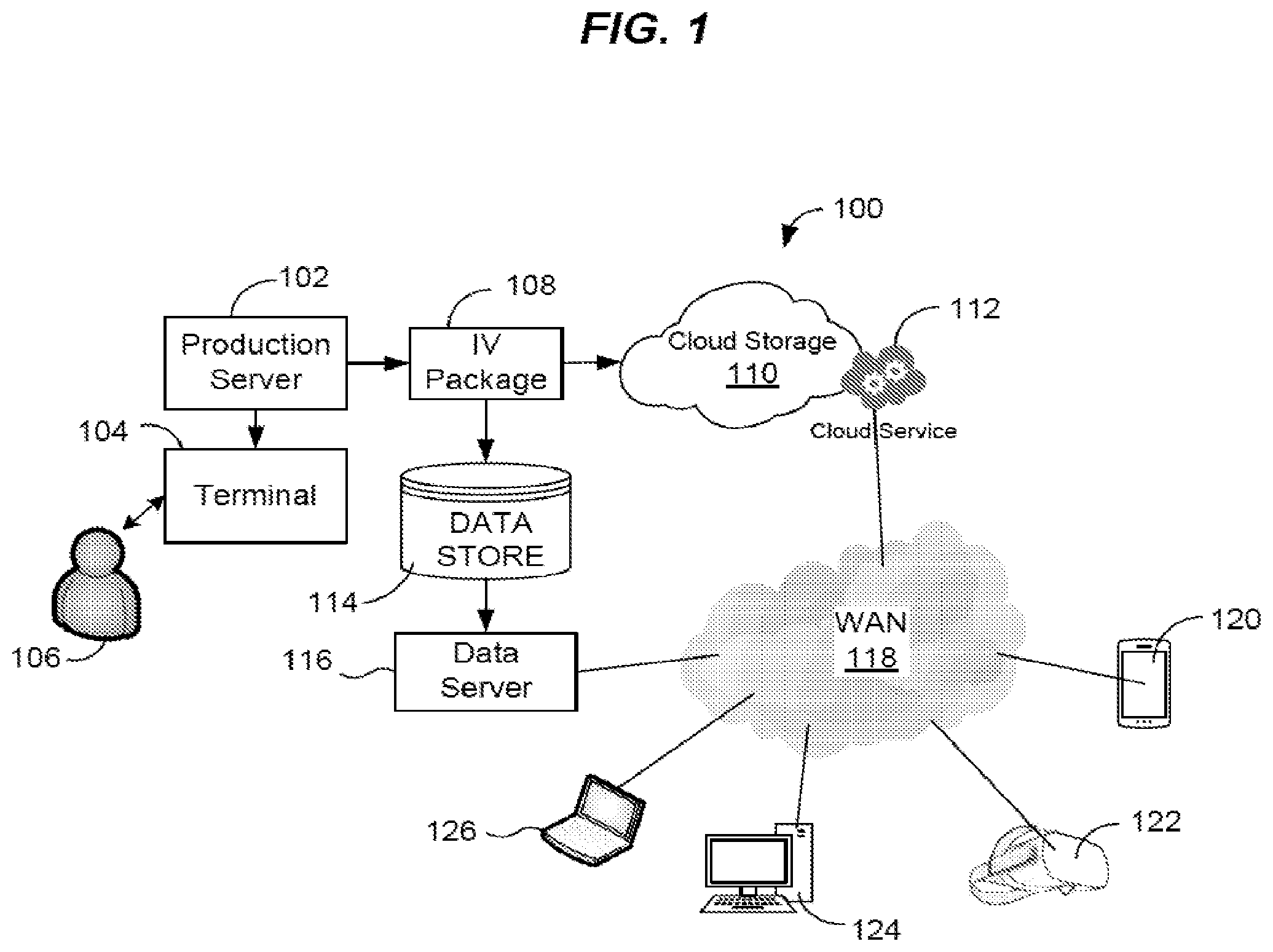 Patent US12315068 — Efficient real-time shadow rendering — Figure 1