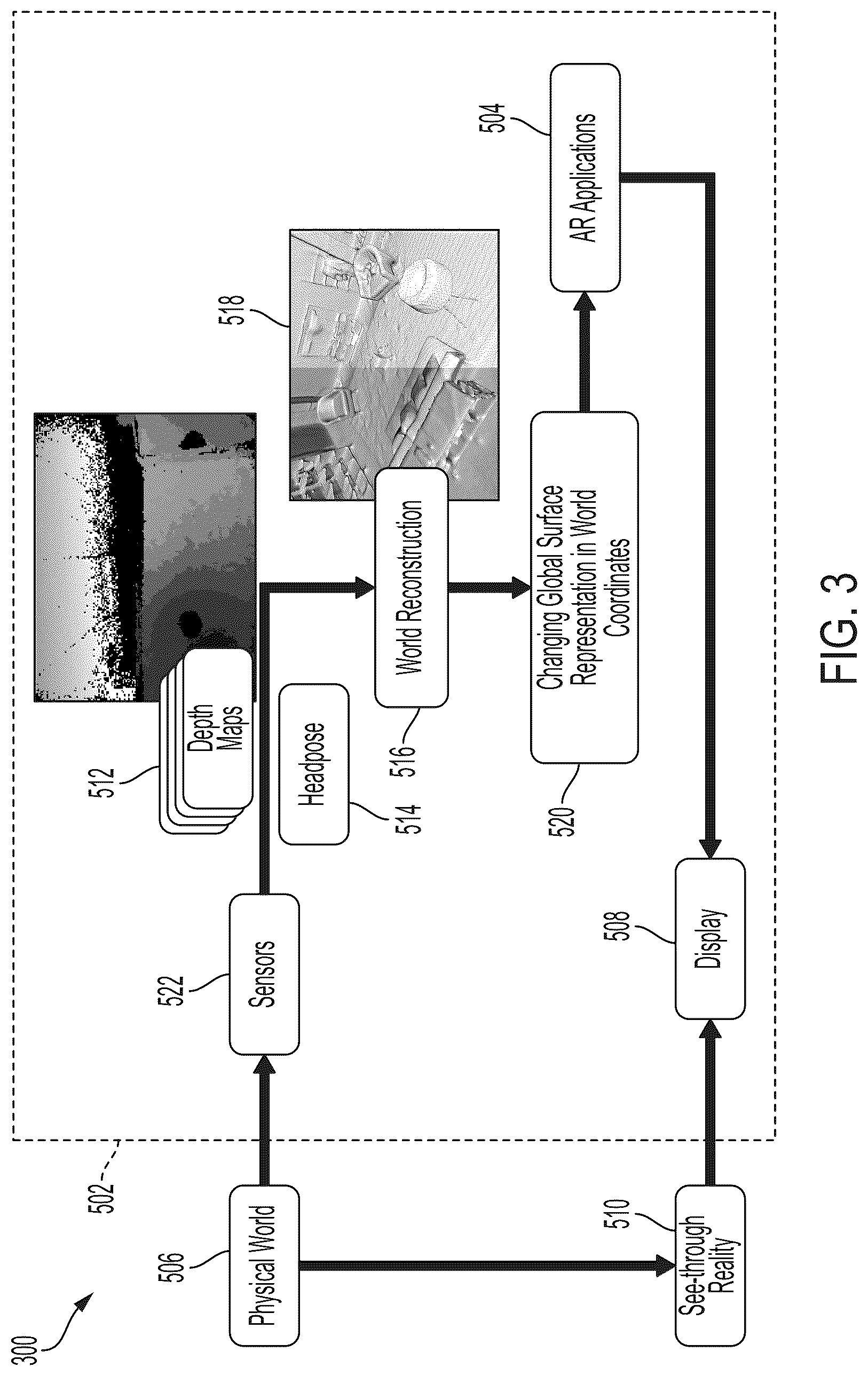 Patent US12315097 Figure 3 – Cross reality system with fast localization