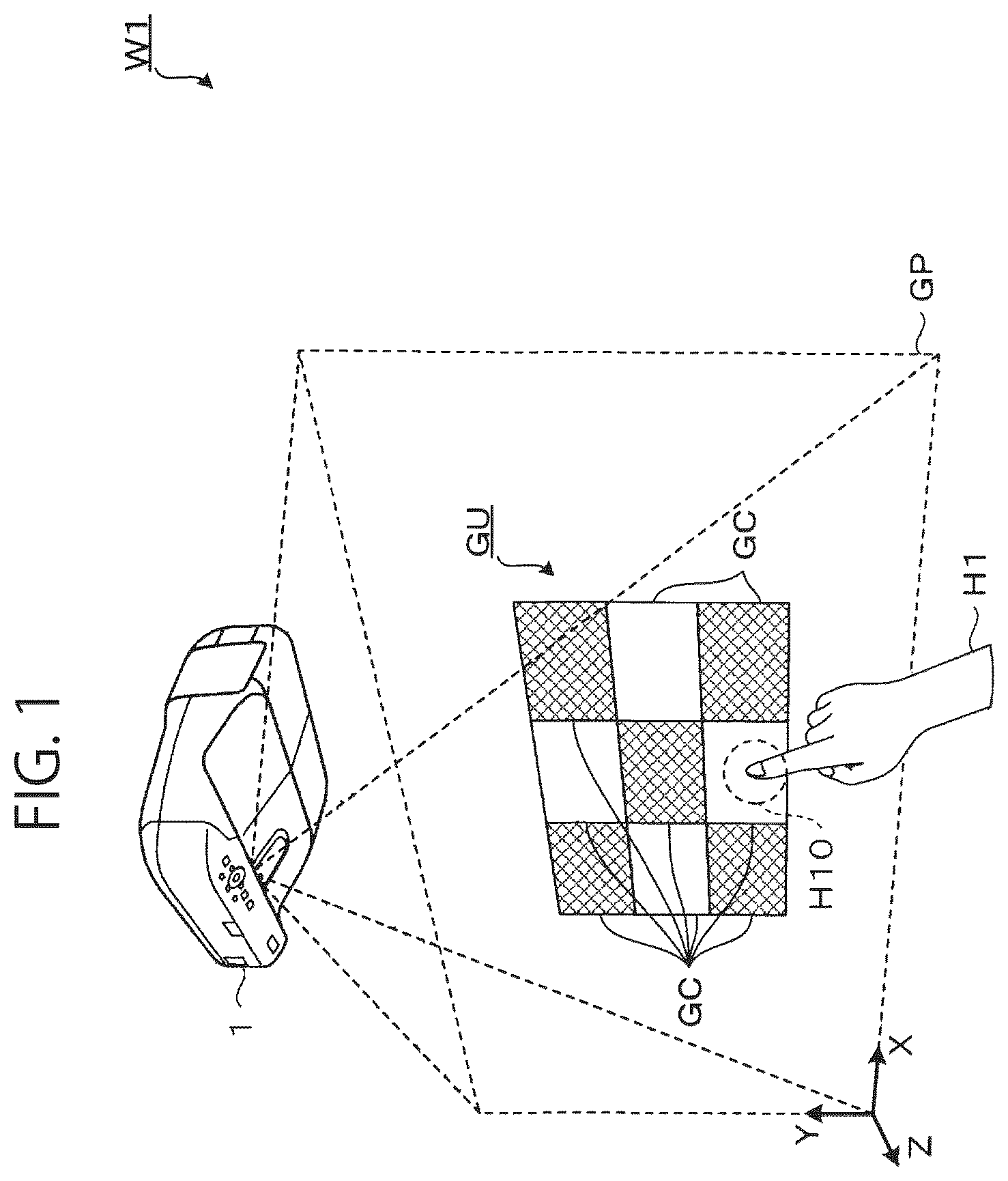 Patent US12315103 — Display method for and display apparatus — Figure 1