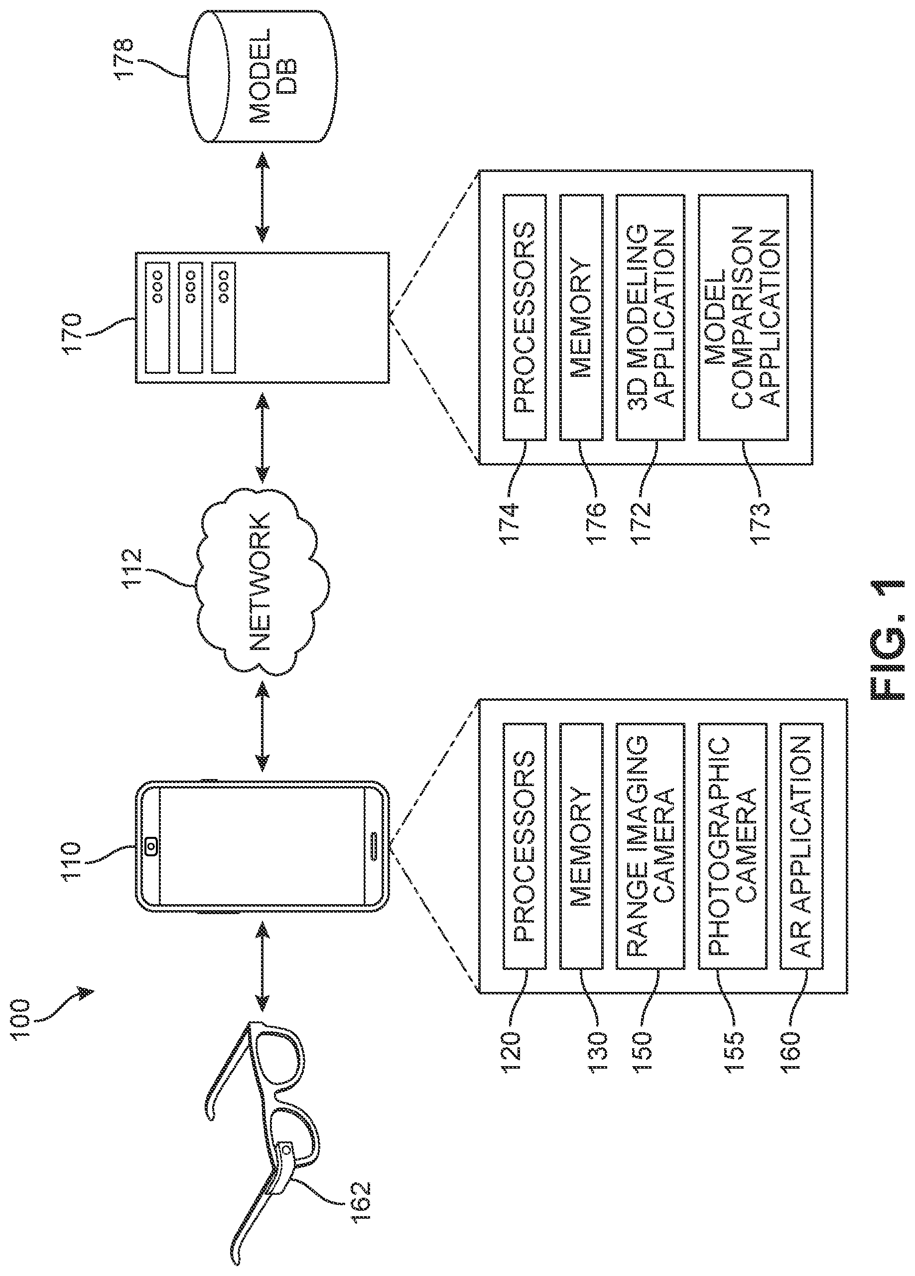 Patent US12315183 — System and method for detecting deviations in building structures using reconstructed 3D models — Figure 1