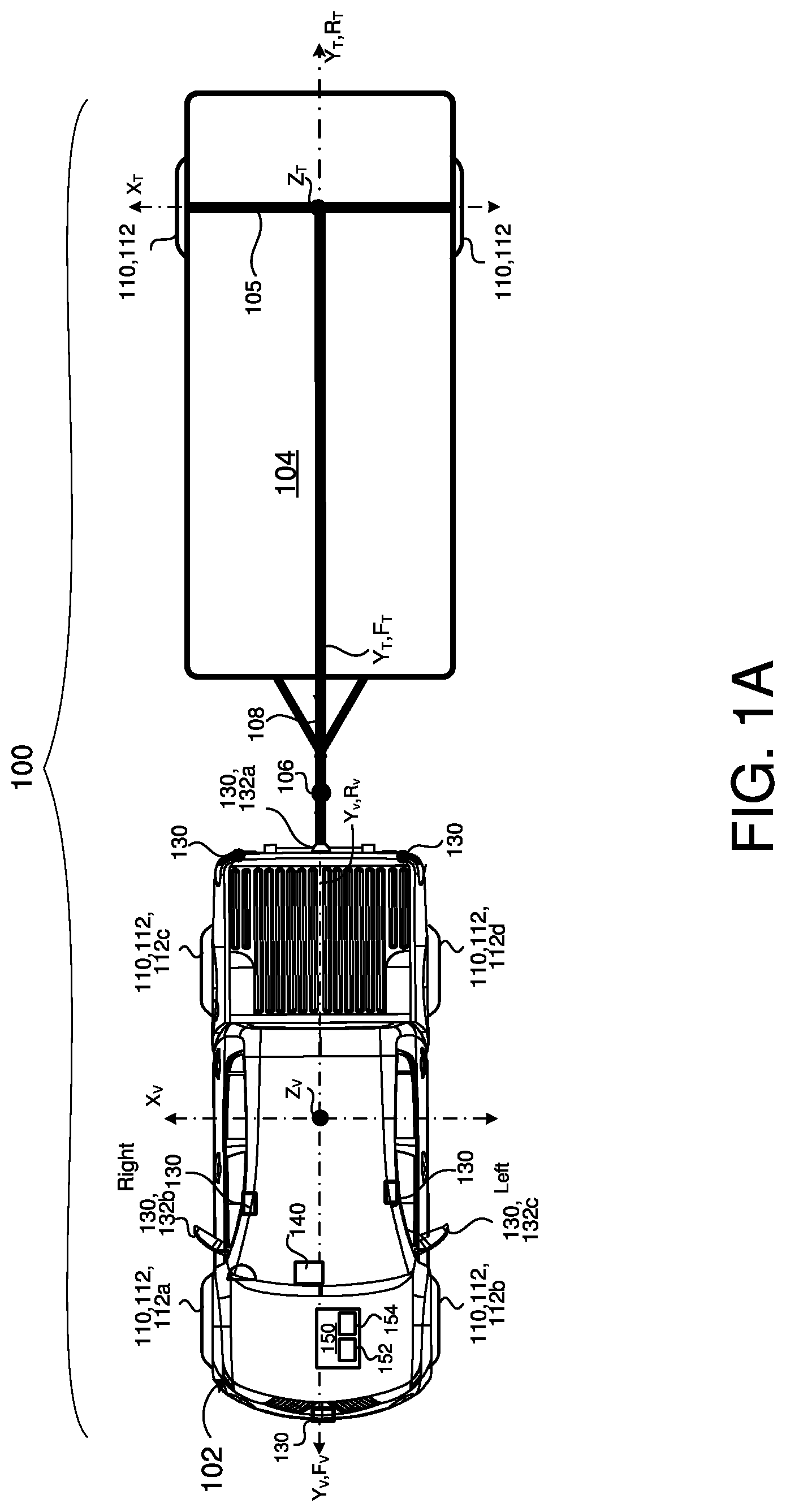 Patent US12315194 — Long-term visual trailer tracker for vehicle-trailer angle estimation — Figure 1