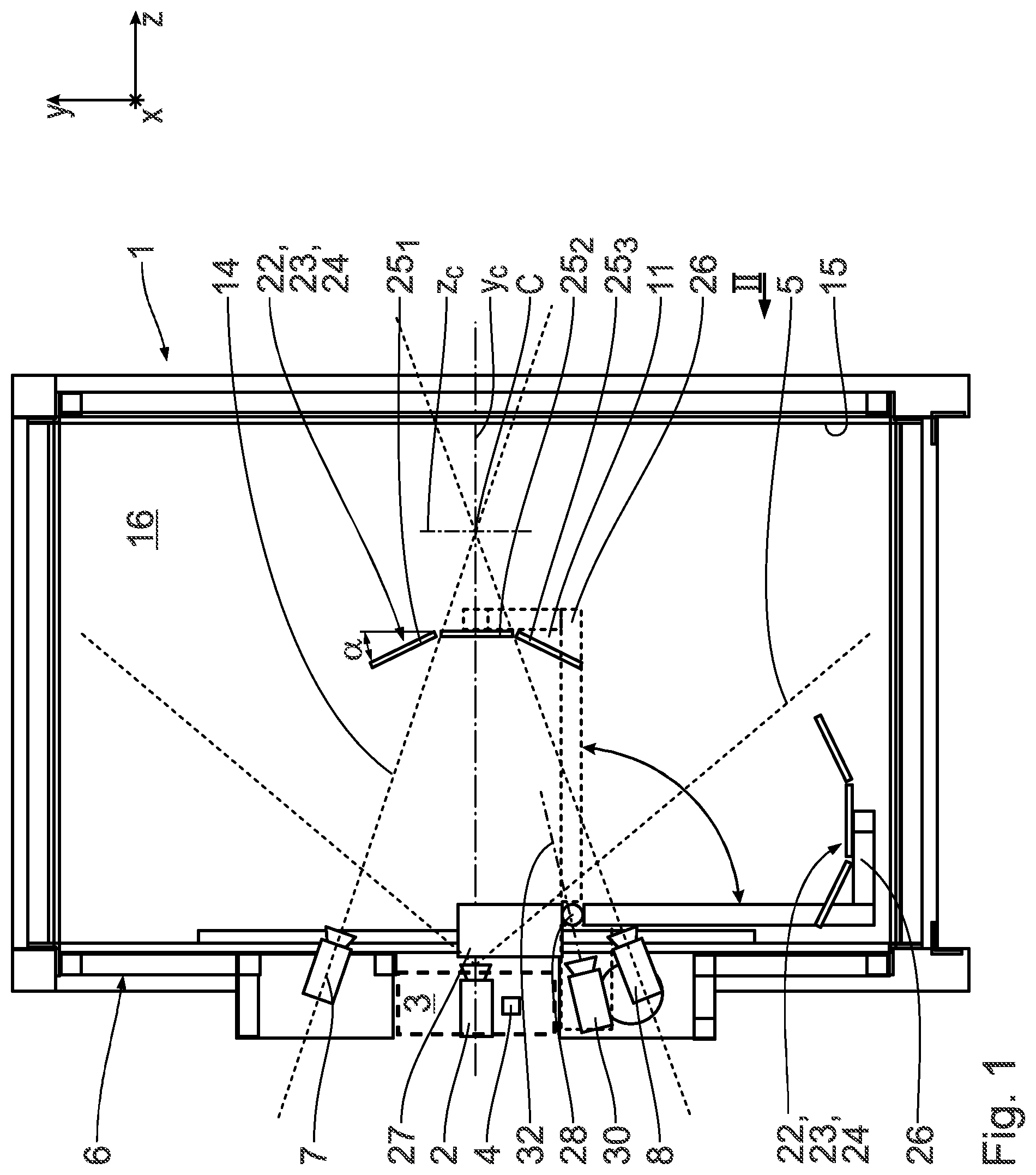 Patent US12315198 — Method for capturing three-dimensional images with the aid of a stereo camera having two cameras, as well as method for producing a redundant image of a measurement object, and apparatus for carrying out the methods — Figure 1