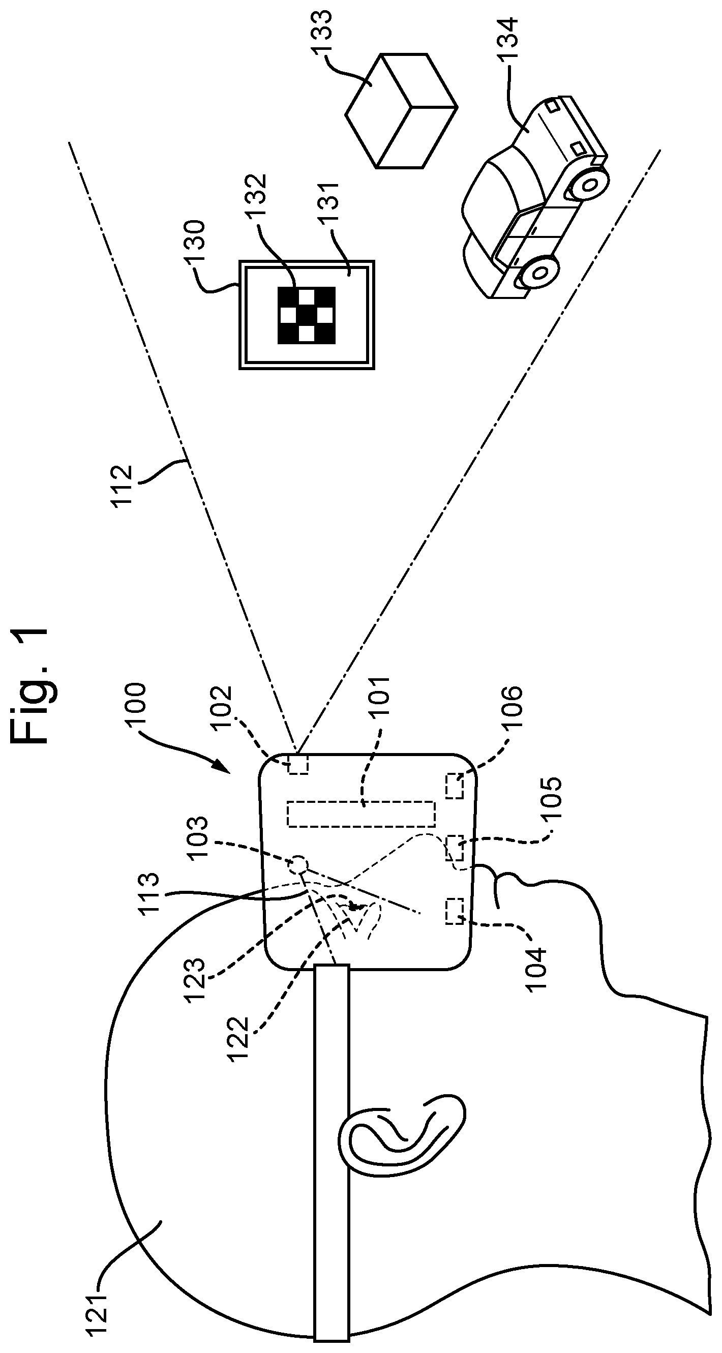 Patent US12315200 — Head-mounted display device and method thereof — Figure 1