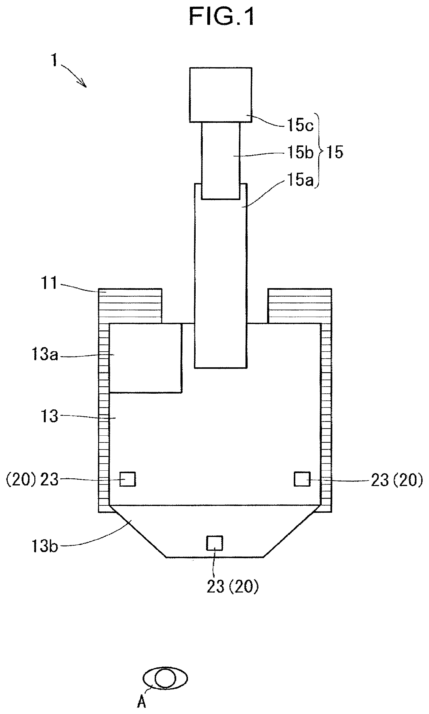 Patent US12315208 — Periphery detection device for work machine — Figure 1