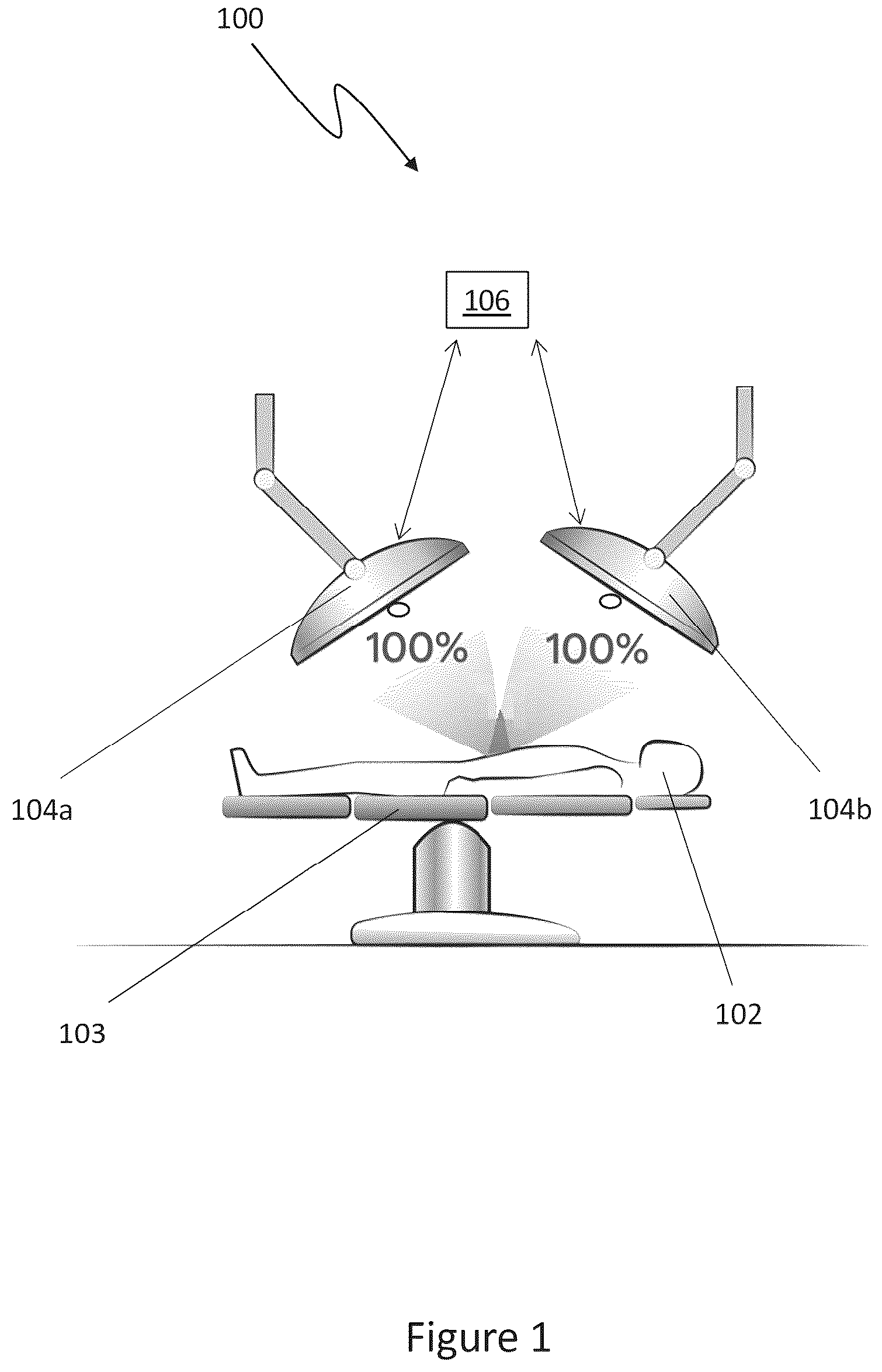 Patent US12315215 — Indication system for a surgical lighting apparatus — Figure 1