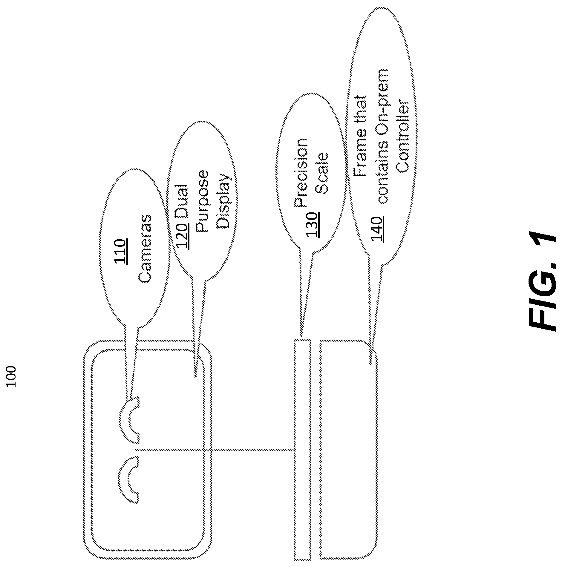Patent US12315274 — Multi-sensor device for dietary tracking — Figure 1