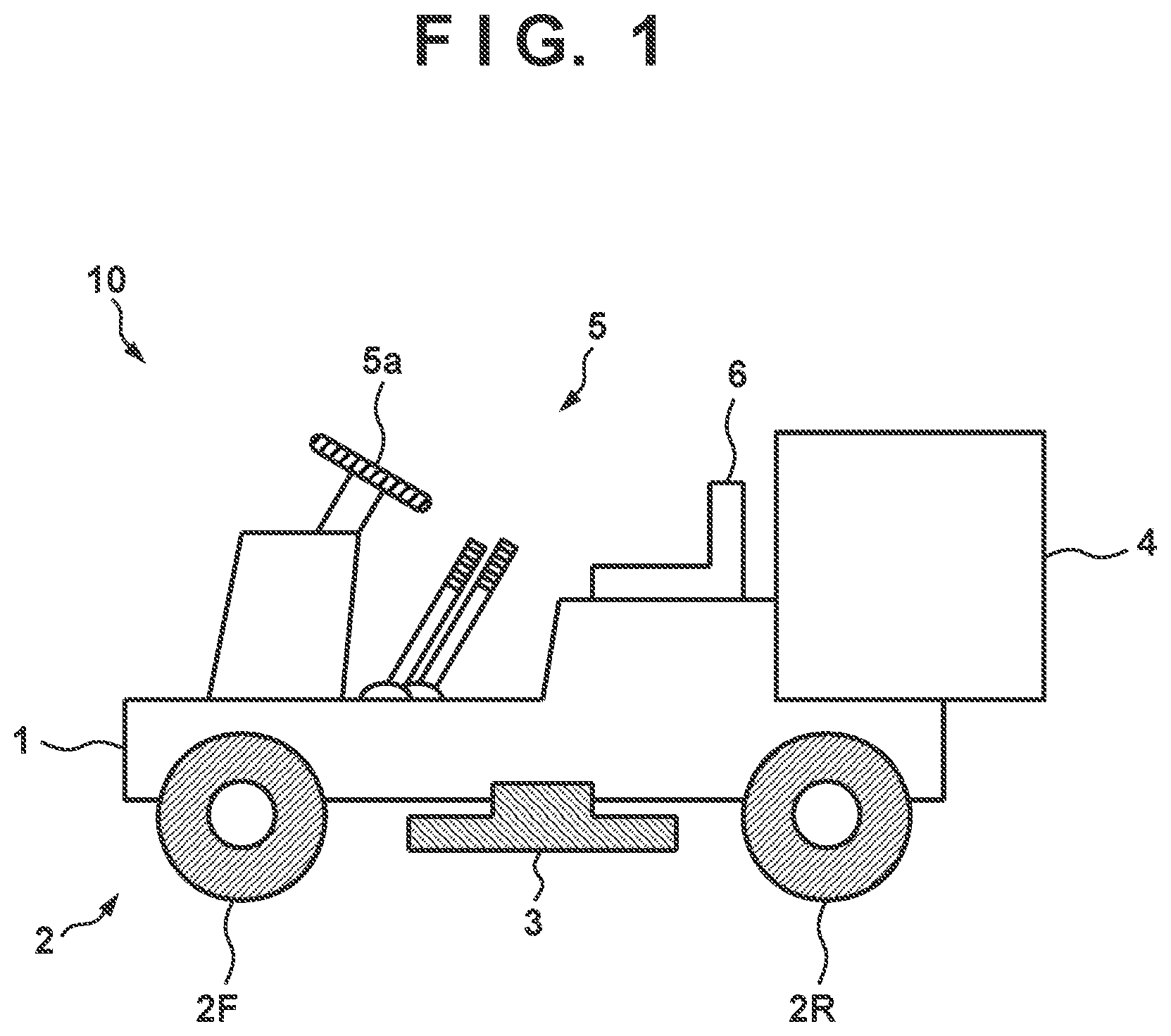 Patent US12315308 — Server apparatus, vehicle, and method for managing a plurality of vehicles executing work in a predetermined area — Figure 1