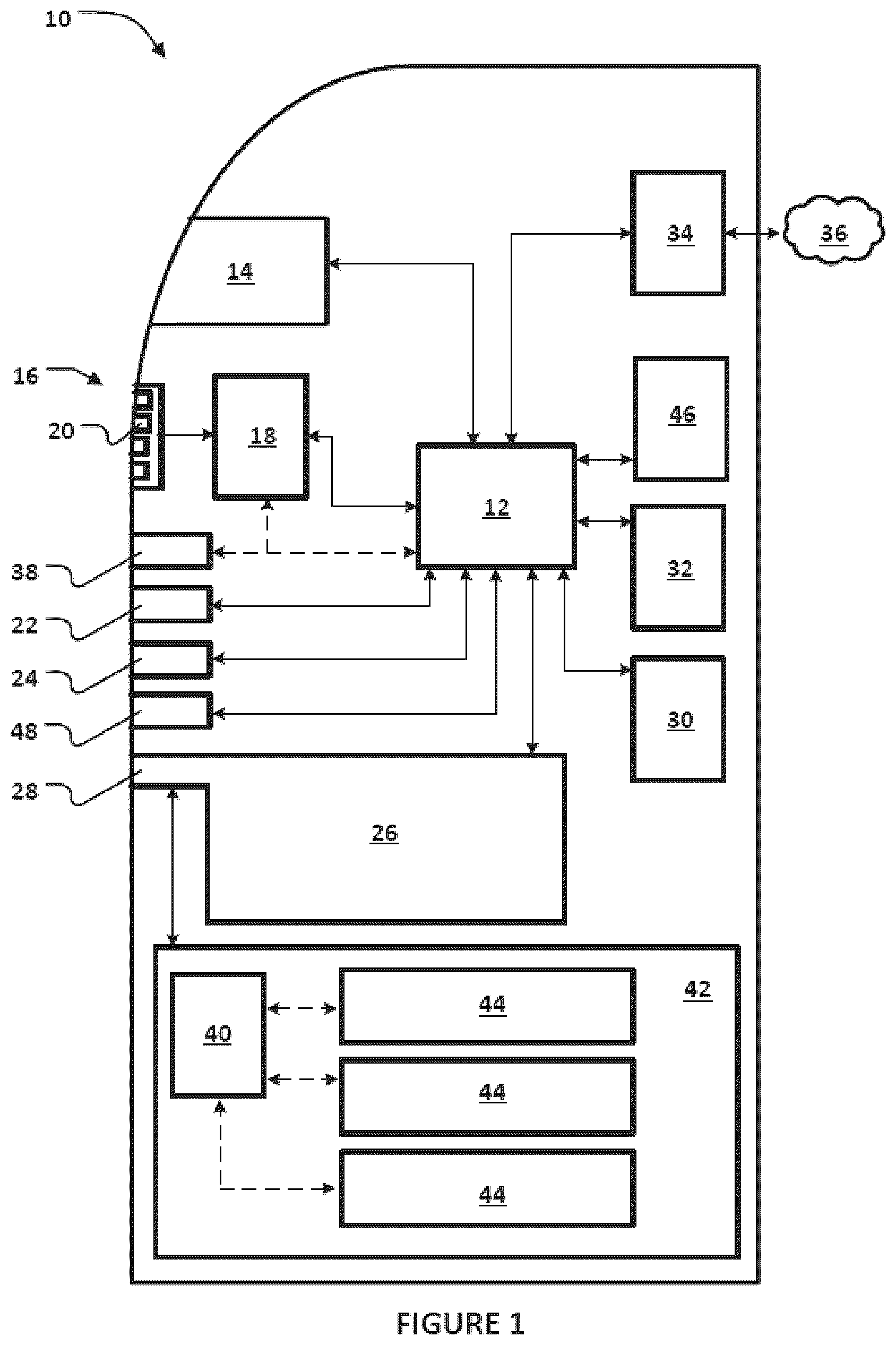 Patent US12315349 — ATM having privacy panels — Figure 1