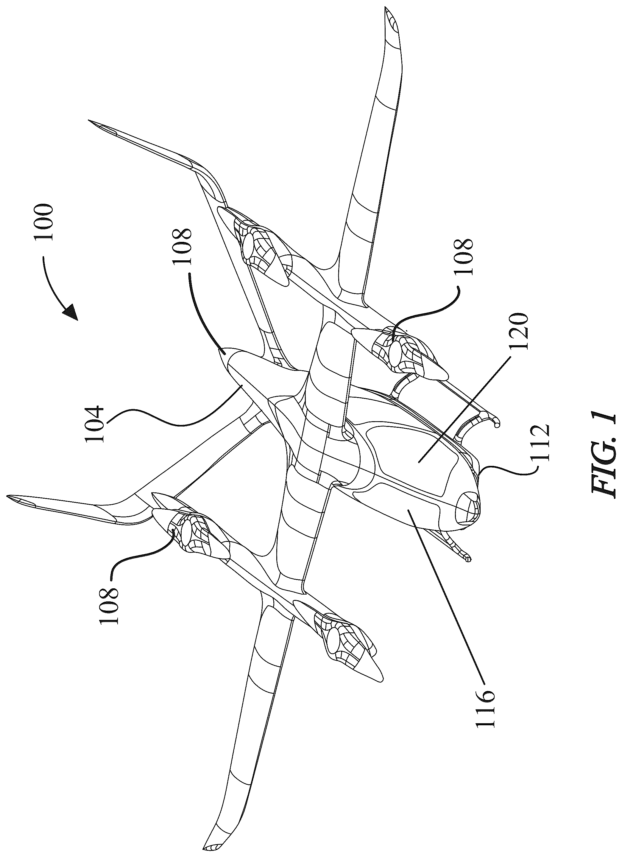 Patent US12315375 — System and method for pilot assistance in an electric aircraft — Figure 1