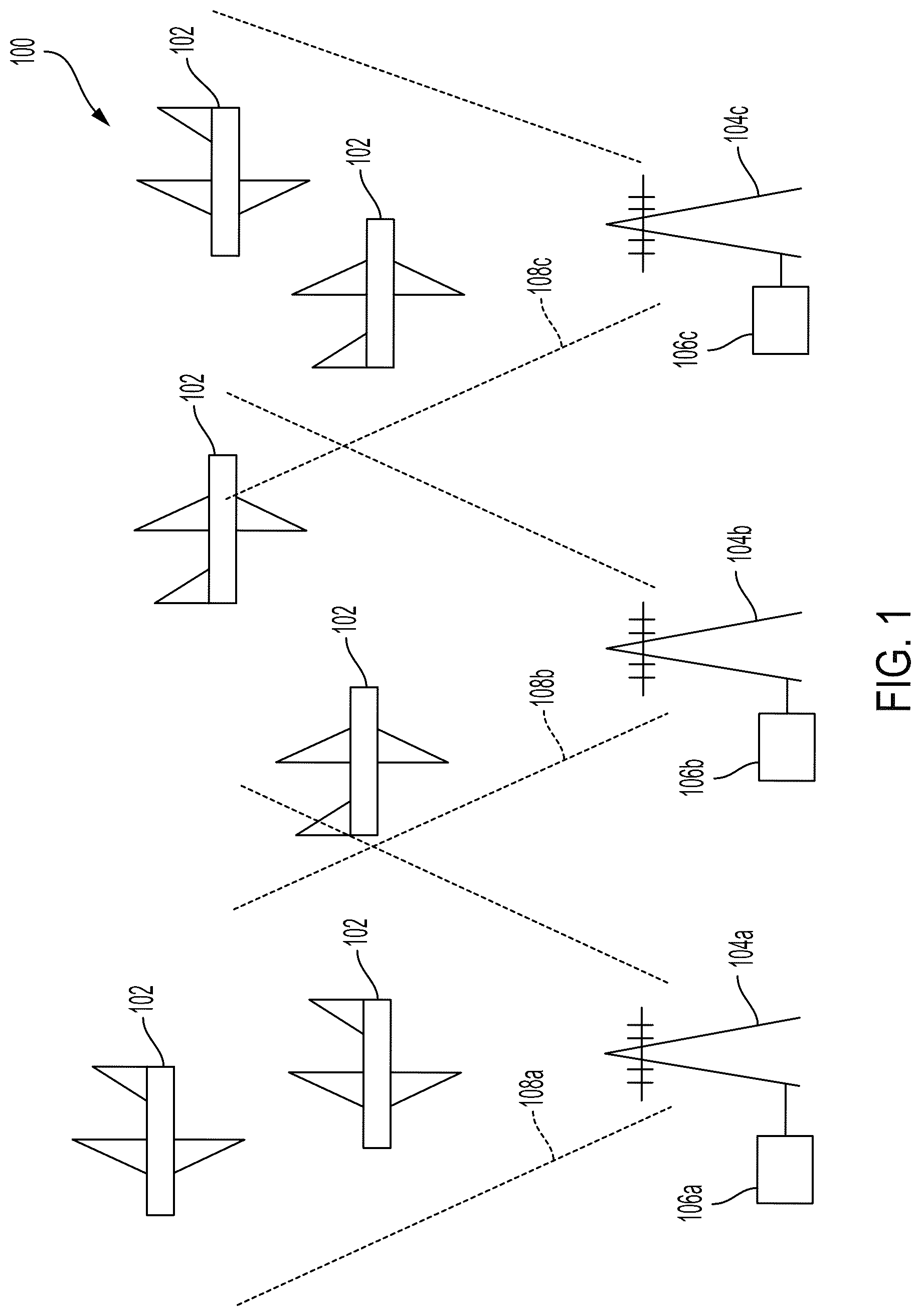 Patent US12315378 — Systems and methods for flight plan specific distributed ledger based aviation data link security — Figure 1