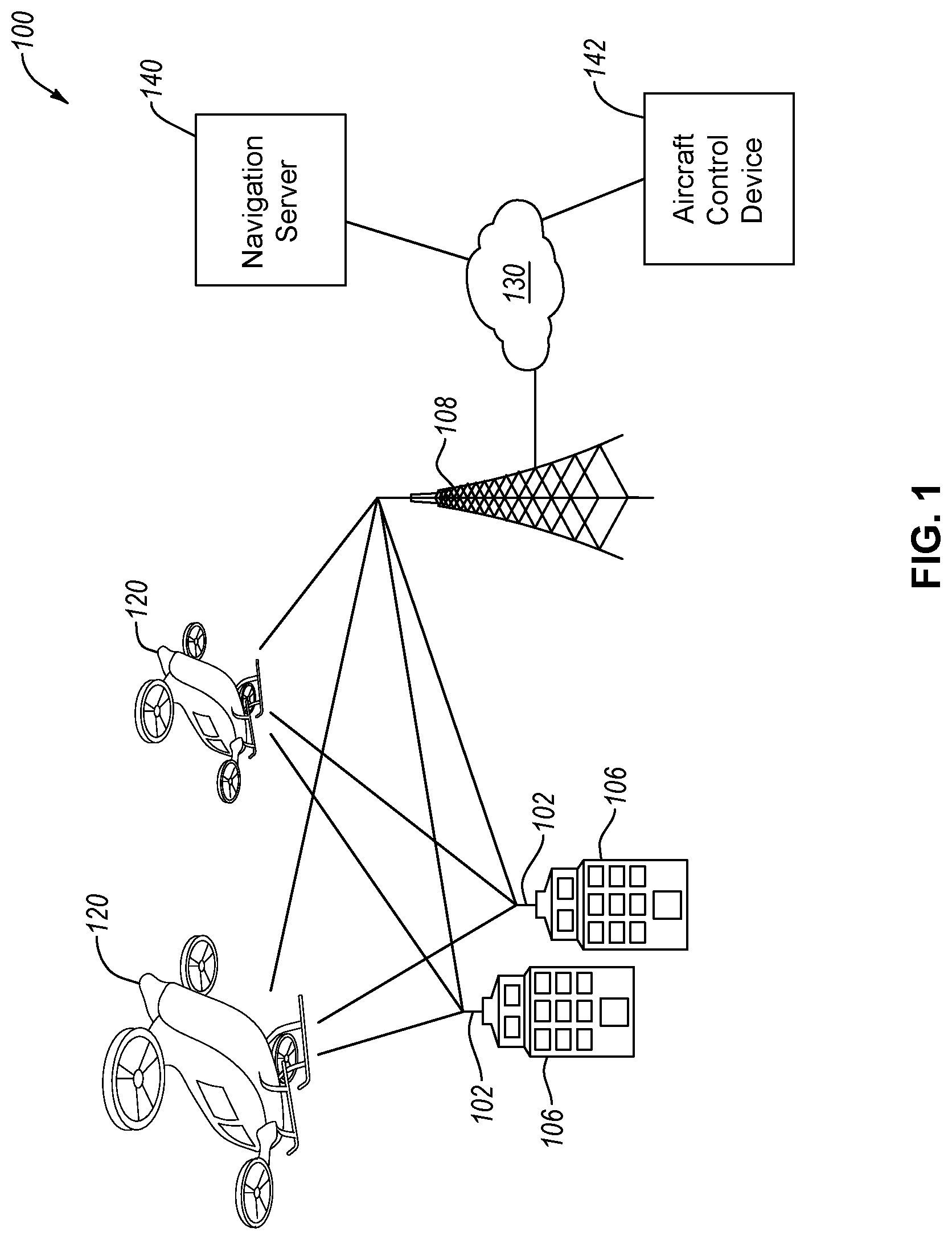 Patent US12315382 — Systems and methods for collecting and disseminating structure information from mounted smart lights — Figure 1