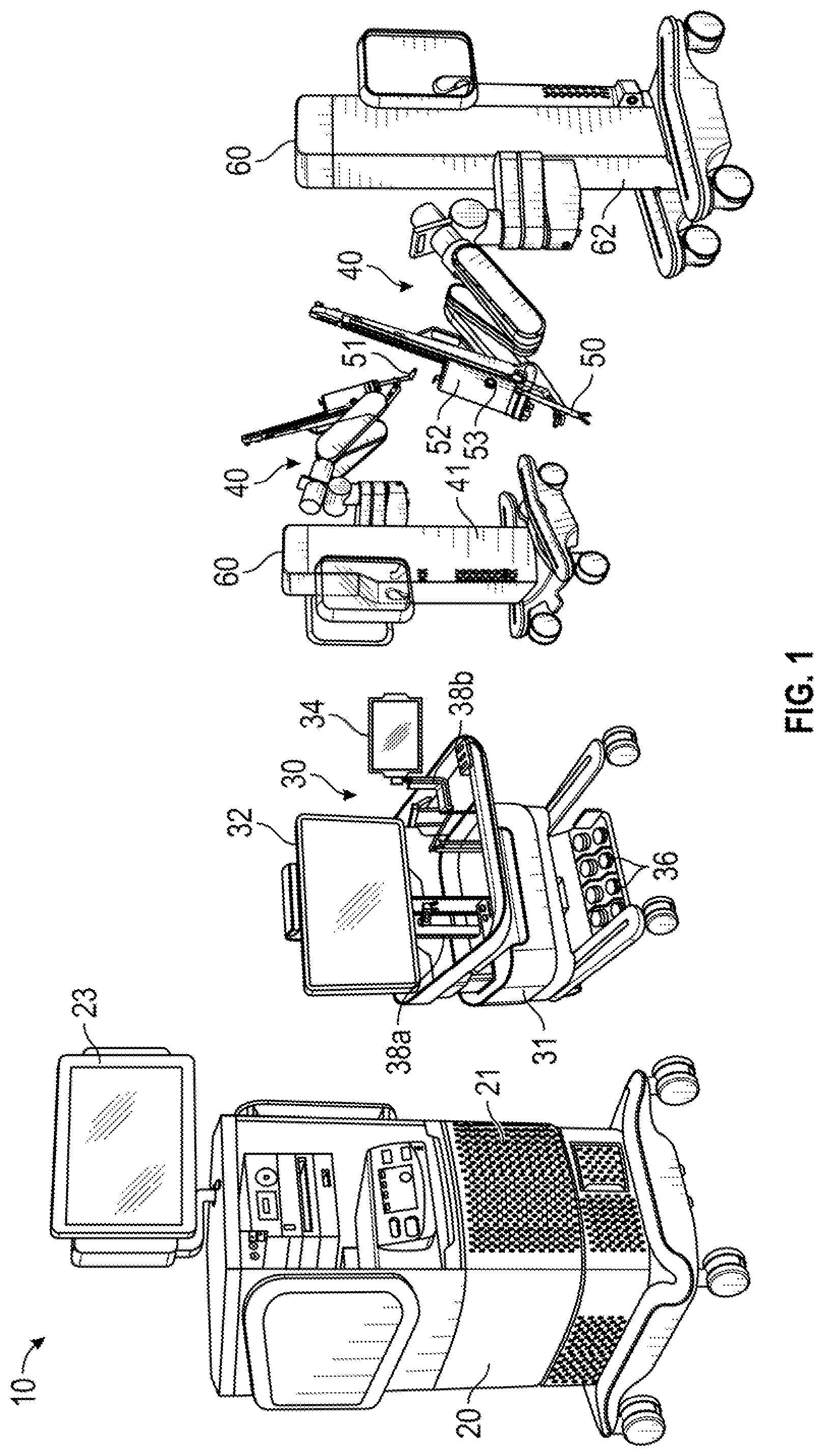 Patent US12315387 — System and method for training simulation of a surgical robotic system — Figure 1