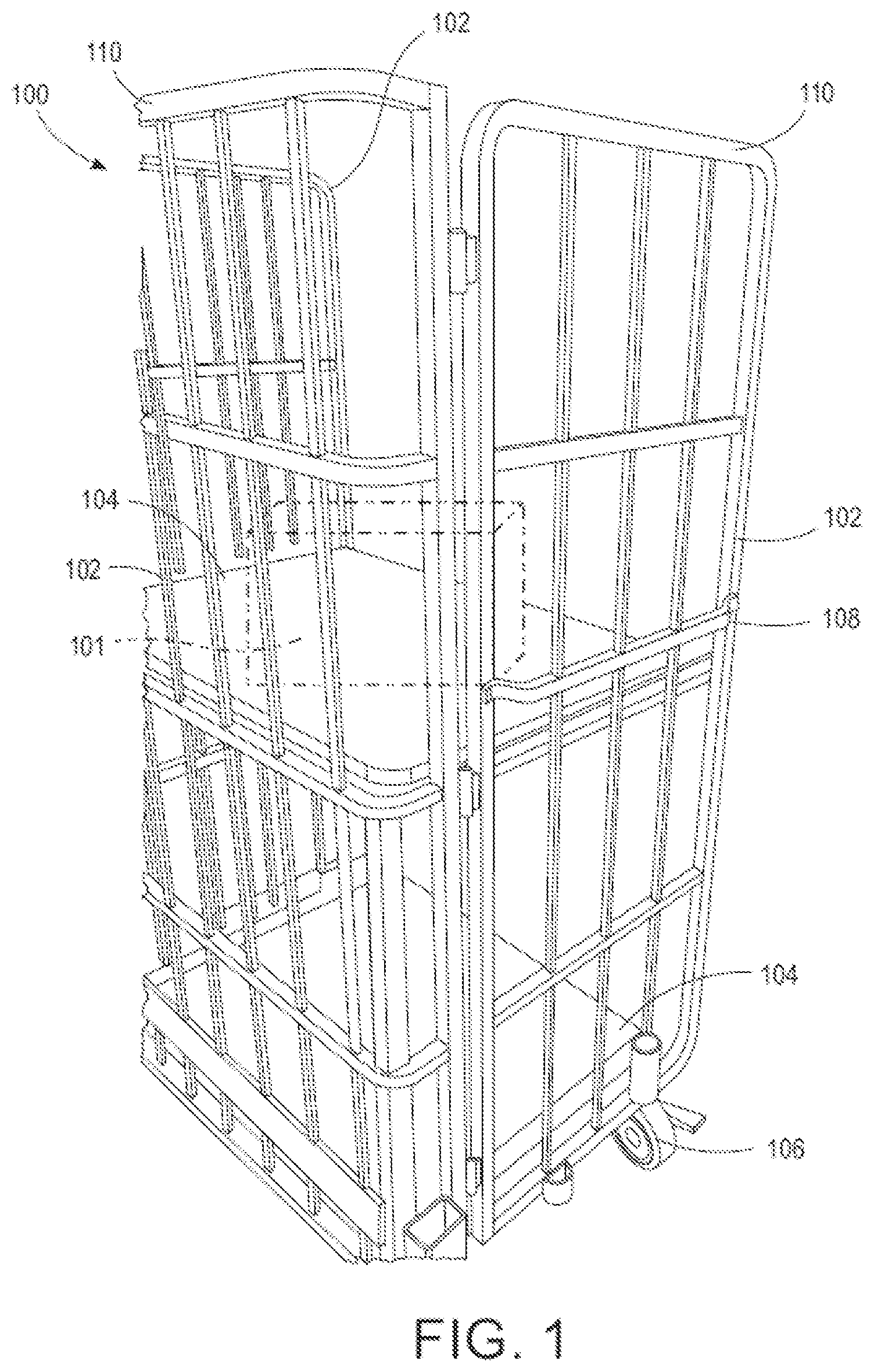 Patent US12315398 — Transport equipment label bracket — Figure 1