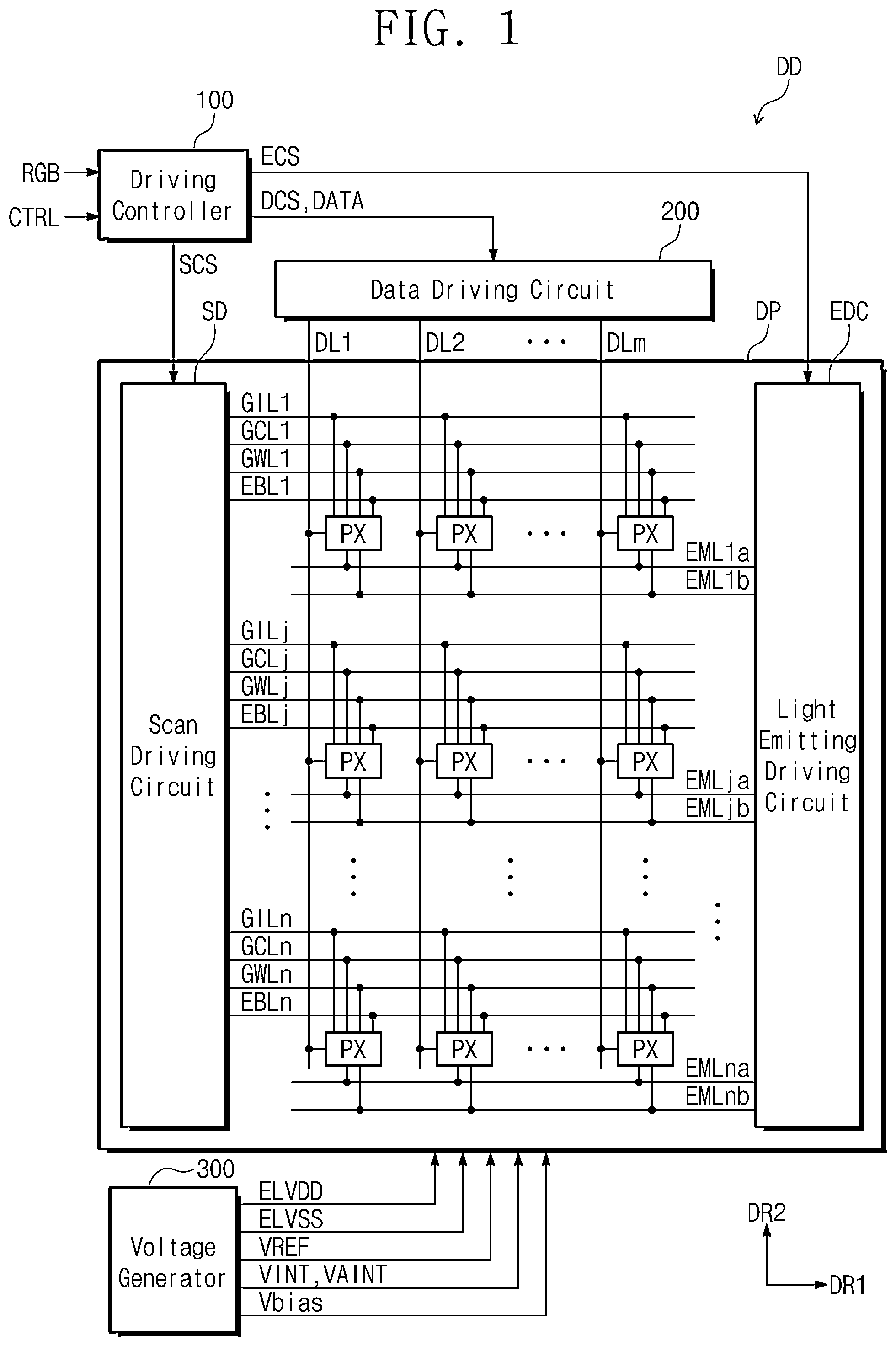 Patent US12315404 — Display panel and method for inspecting display panel — Figure 1