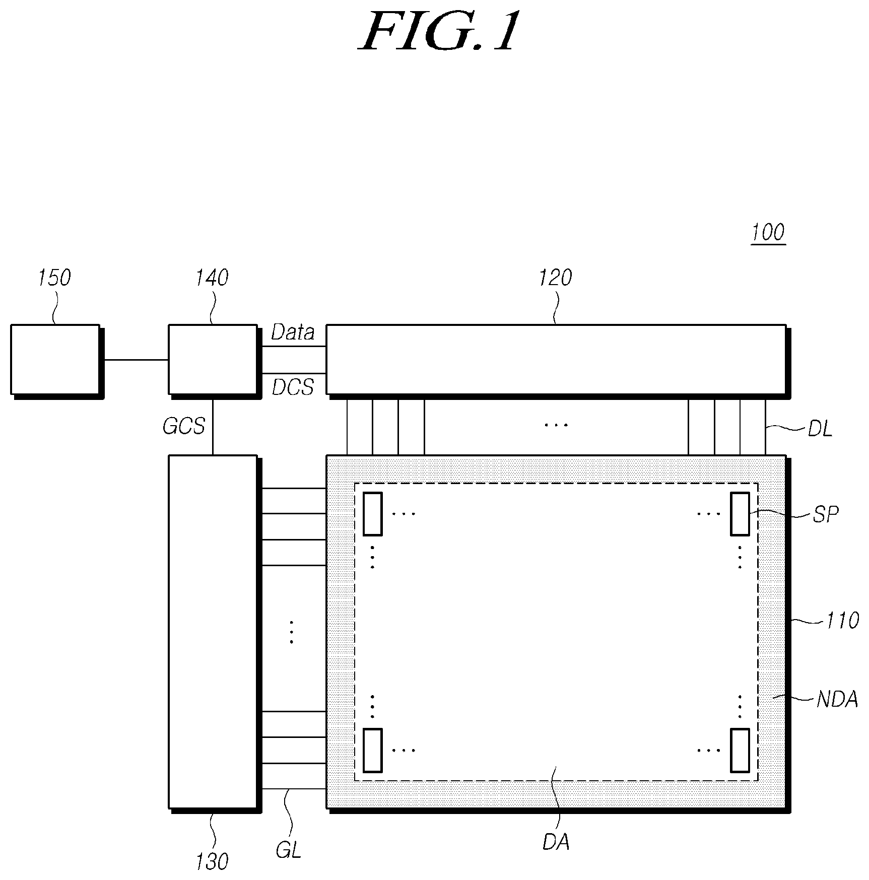 Patent US12315429 Figure 1 – Display device