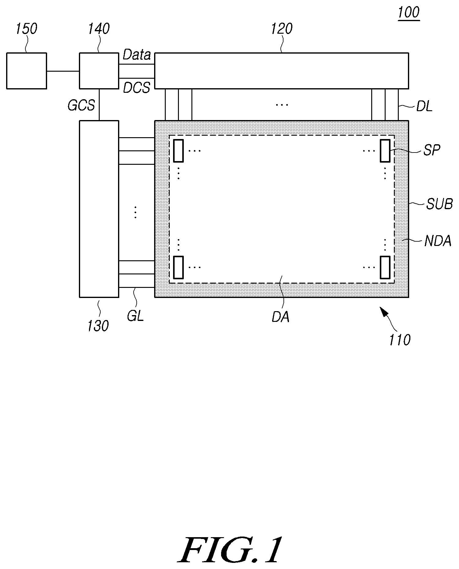 Patent US12315441 — Display device and display panel — Figure 1