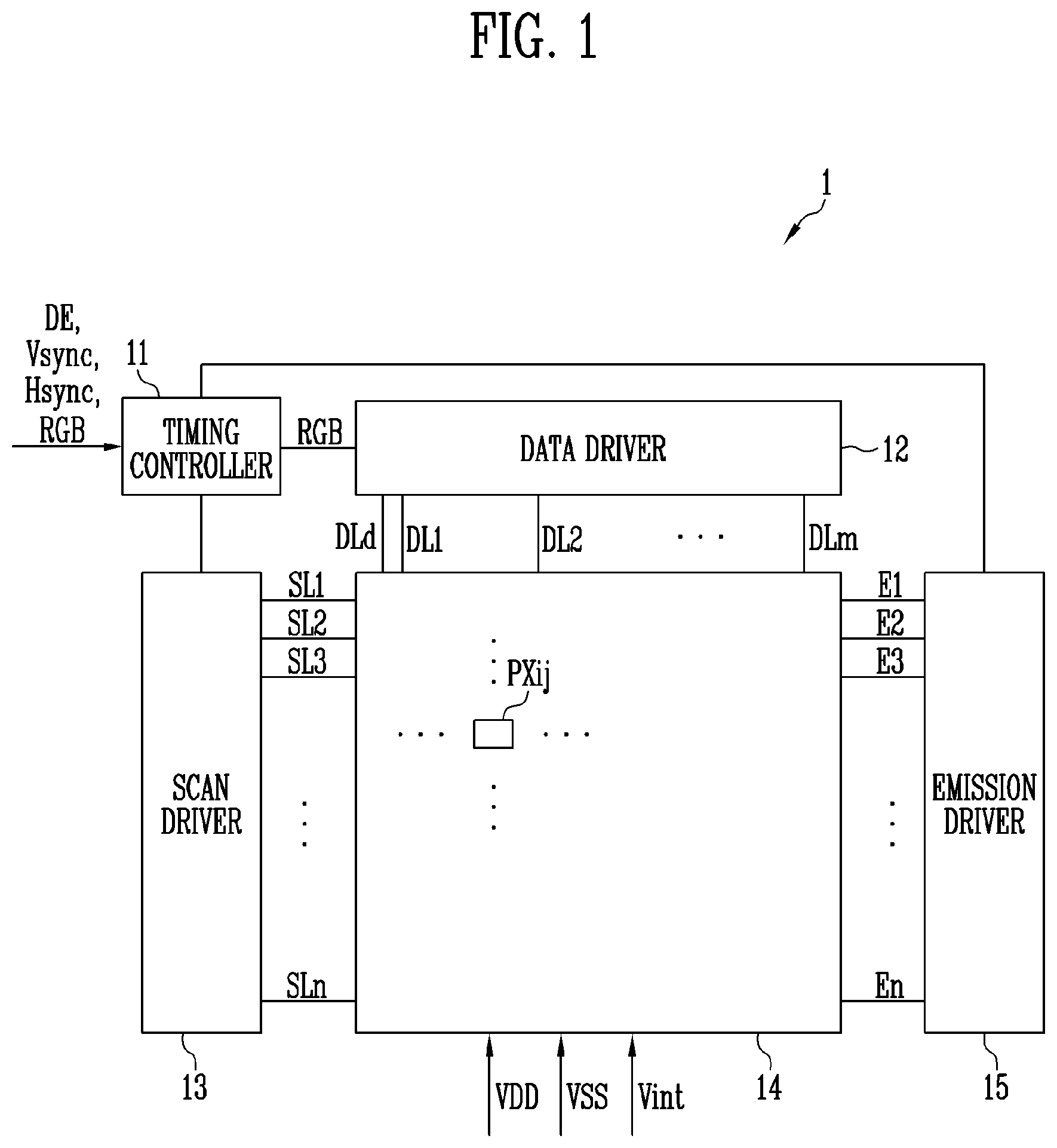Patent US12315453 — Display device — Figure 1