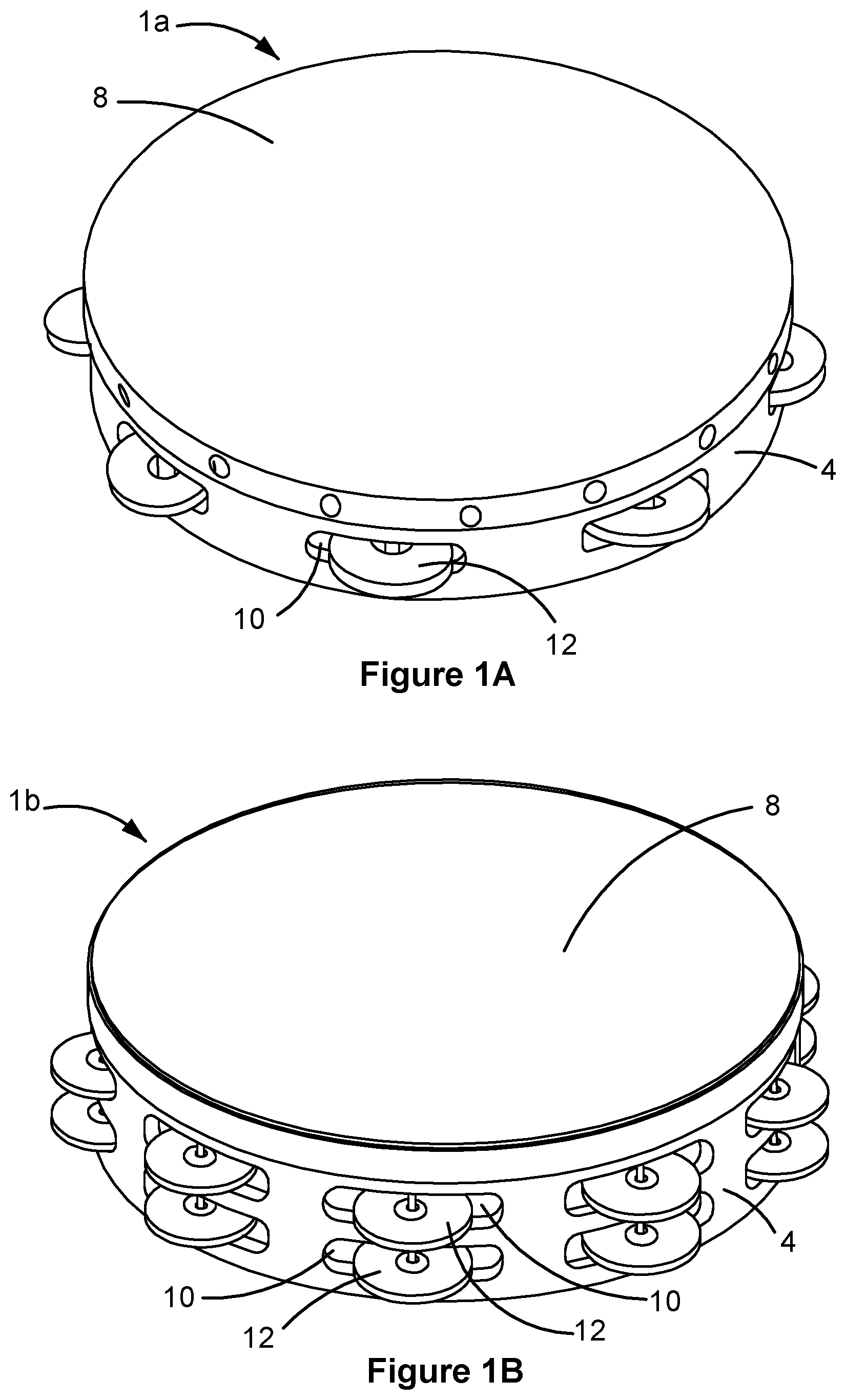 Patent US12315476 — Tambourine — Figure 1