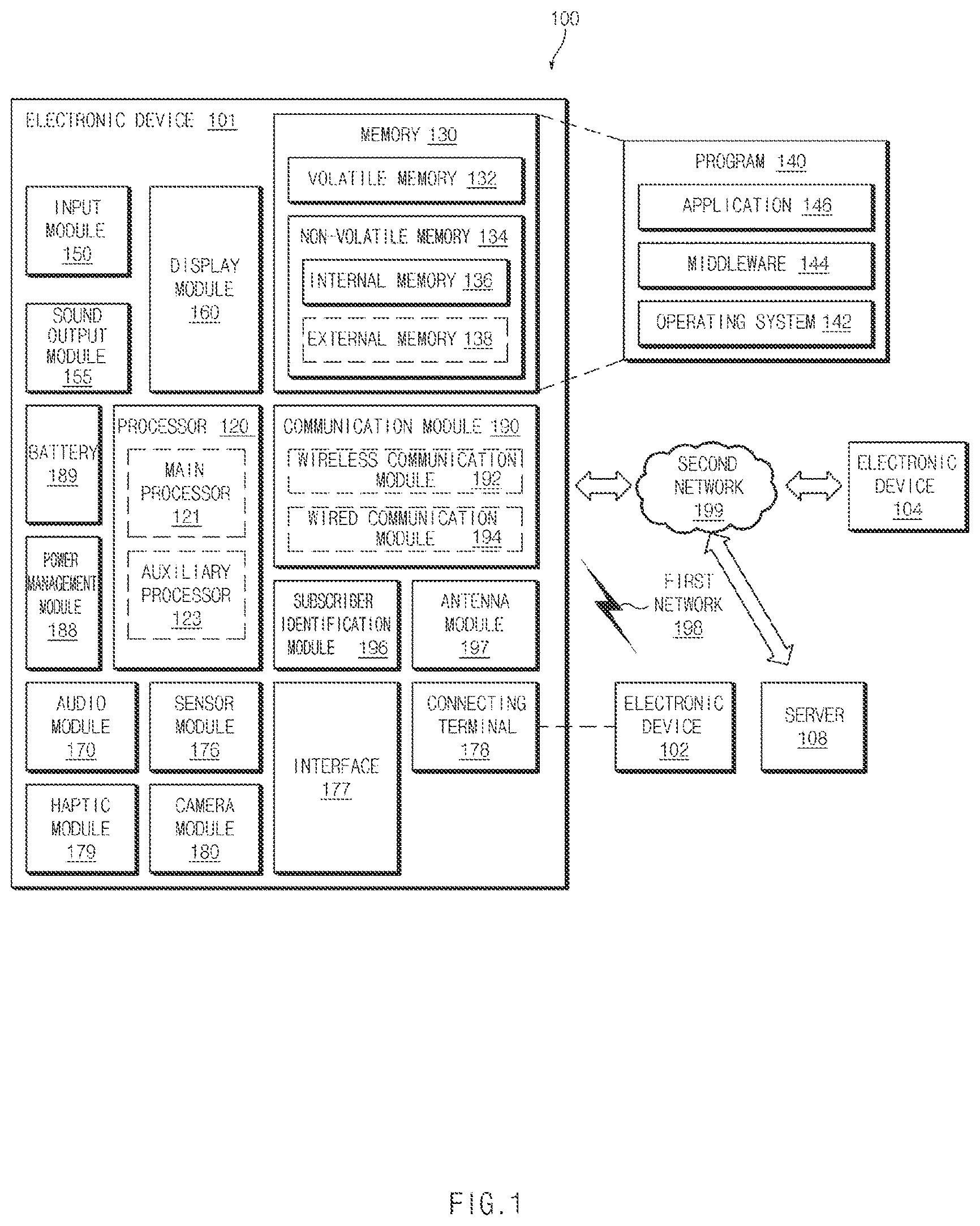 Patent US12315494 — Electronic device and operation method — Figure 1