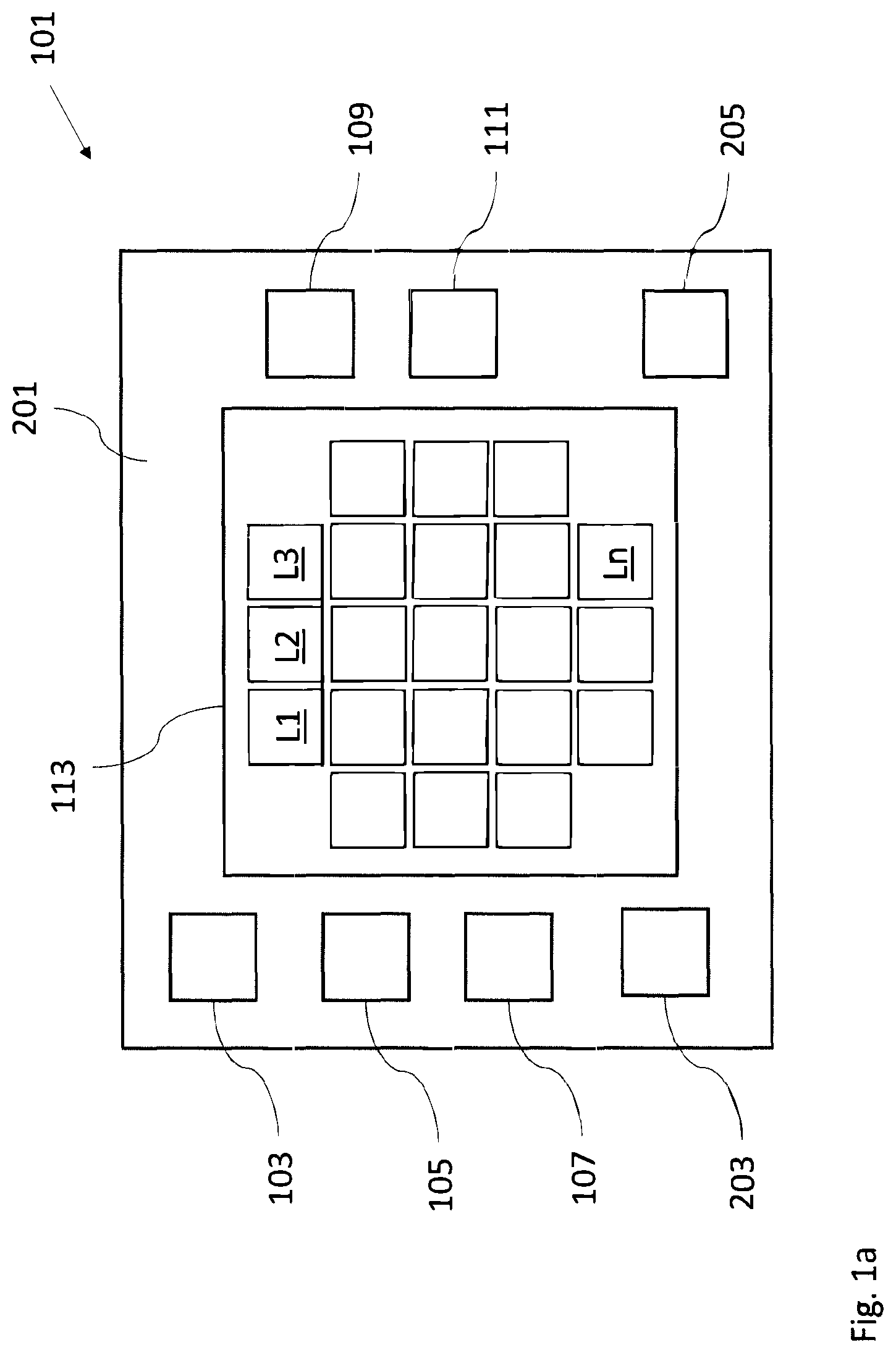 Patent US12315531 Figure 1 – Grid of luminaires
