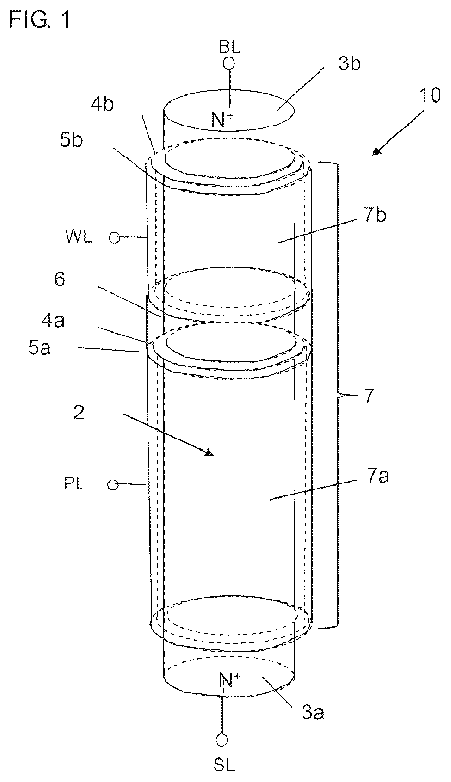 Patent US12315544 Figure 1 – Semiconductor-element-including memory device