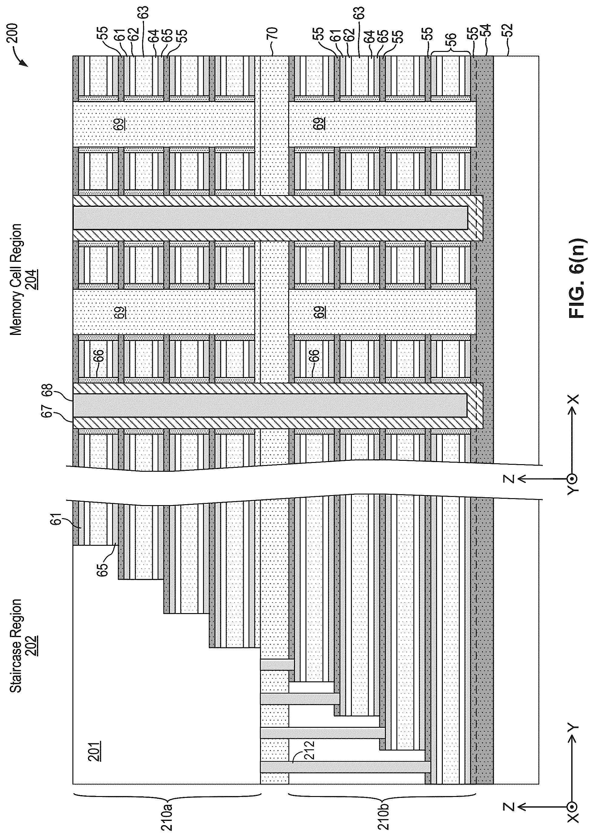 Patent US12315565 Figure 19 – Three-dimensional memory structure fabricated using repeated active stack sections