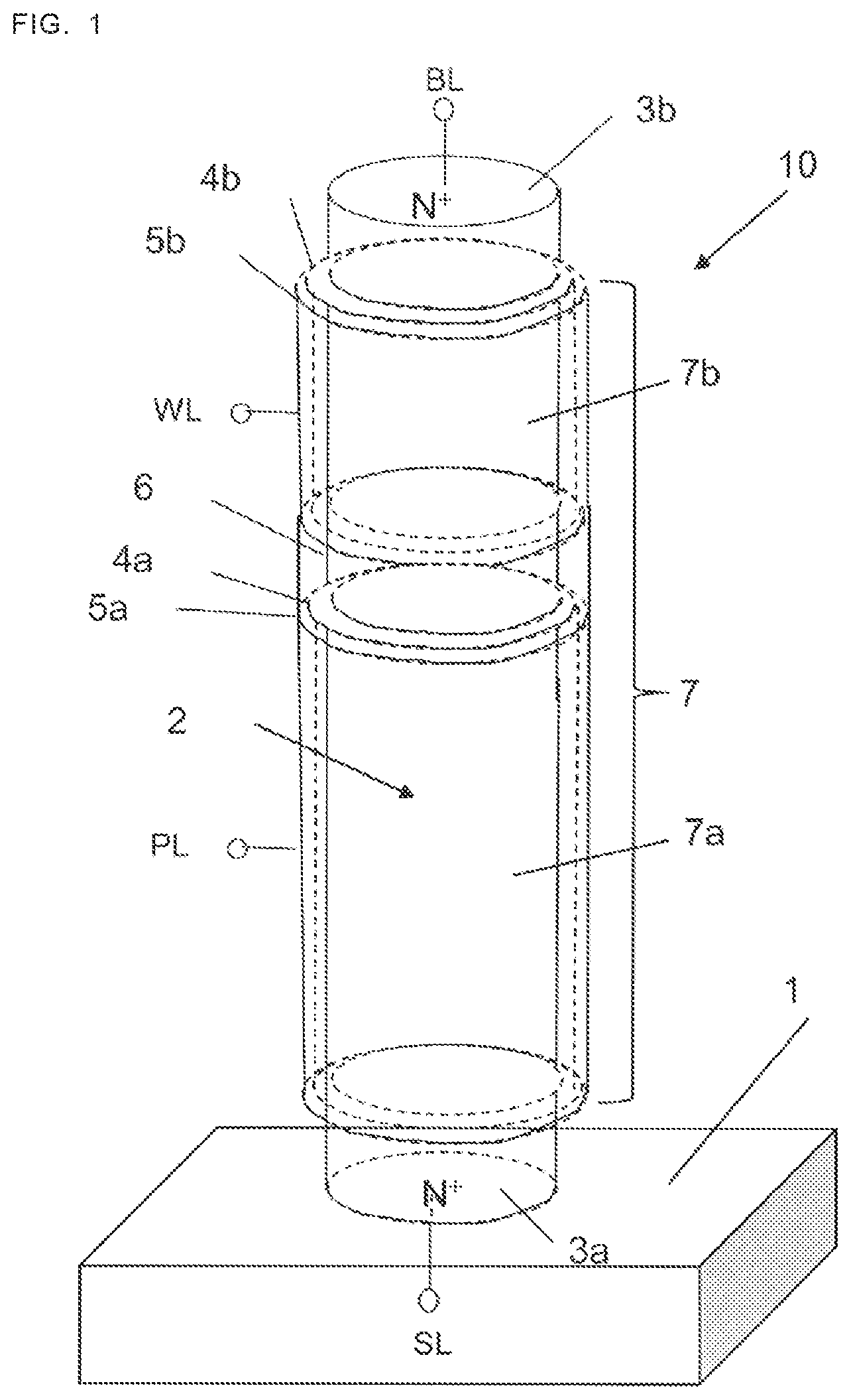Patent US12315570 — Semiconductor element memory device — Figure 1