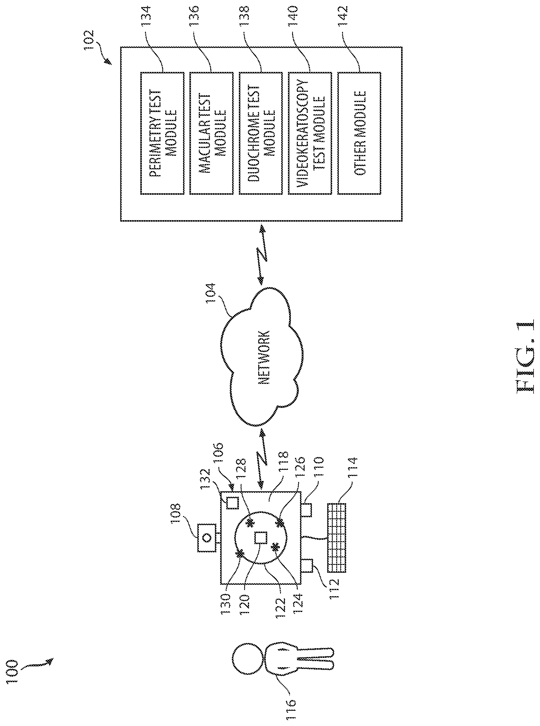 Patent US12315632 — Systems and methods for ophthalmic digital diagnostics via telemedicine — Figure 1