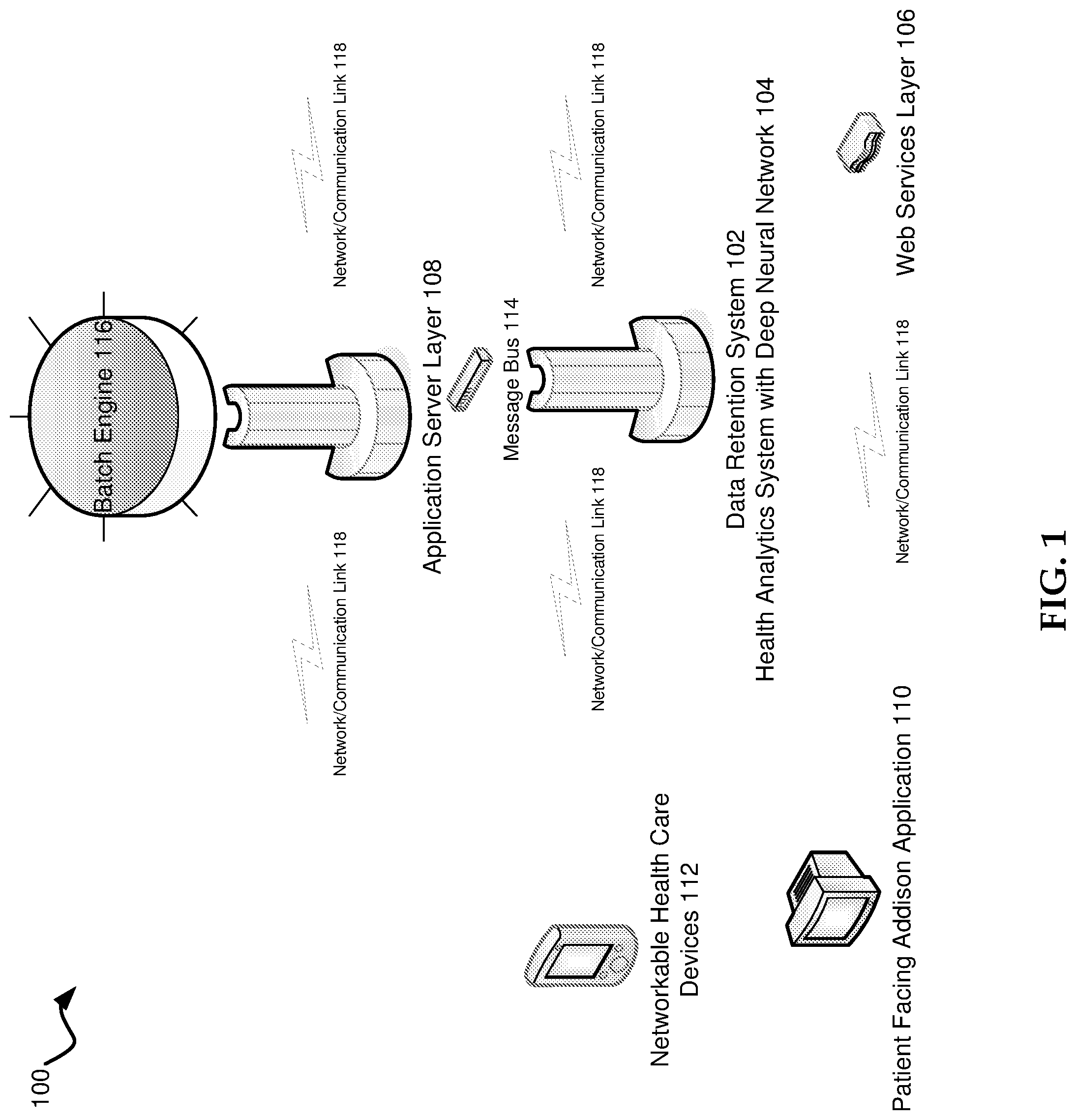 Patent US12315640 — Atmospheric mirroring and dynamically varying three-dimensional assistant addison interface for interior environments — Figure 1