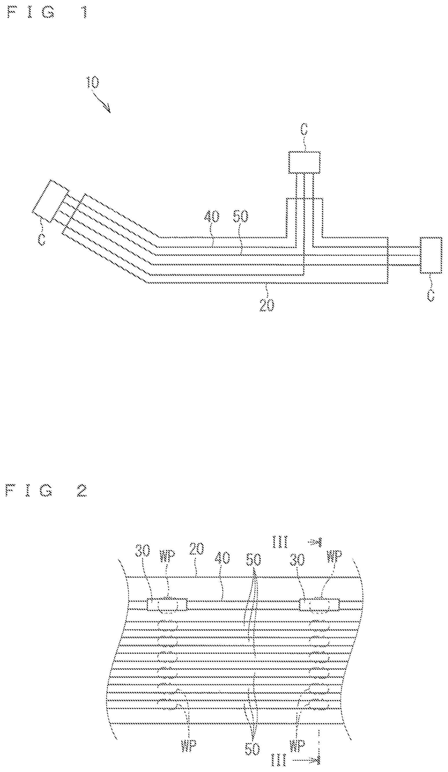 Patent US12315657 — Wiring member — Figure 1