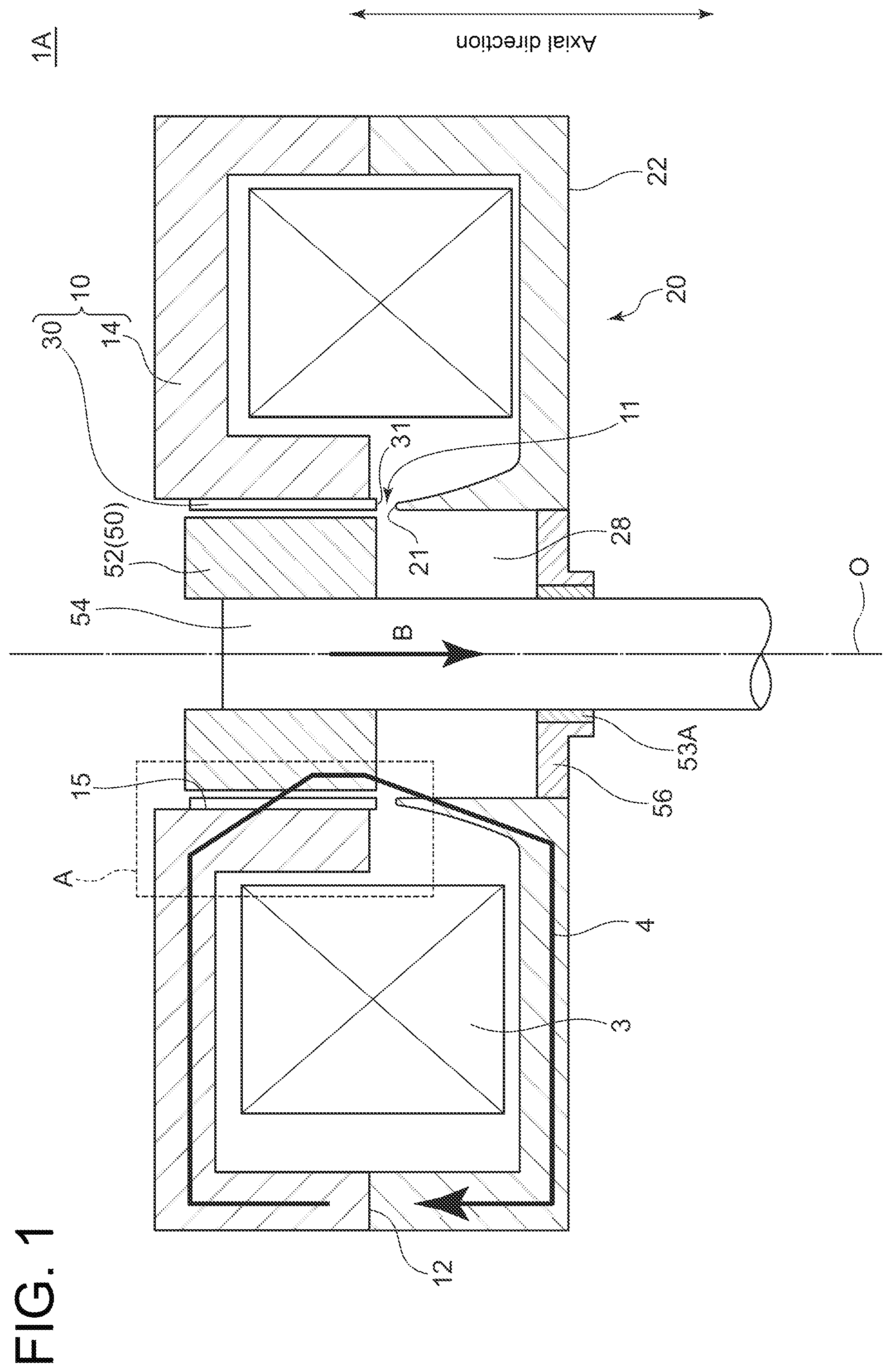 Patent US12315673 — Solenoid actuator and method for manufacturing solenoid actuator — Figure 1
