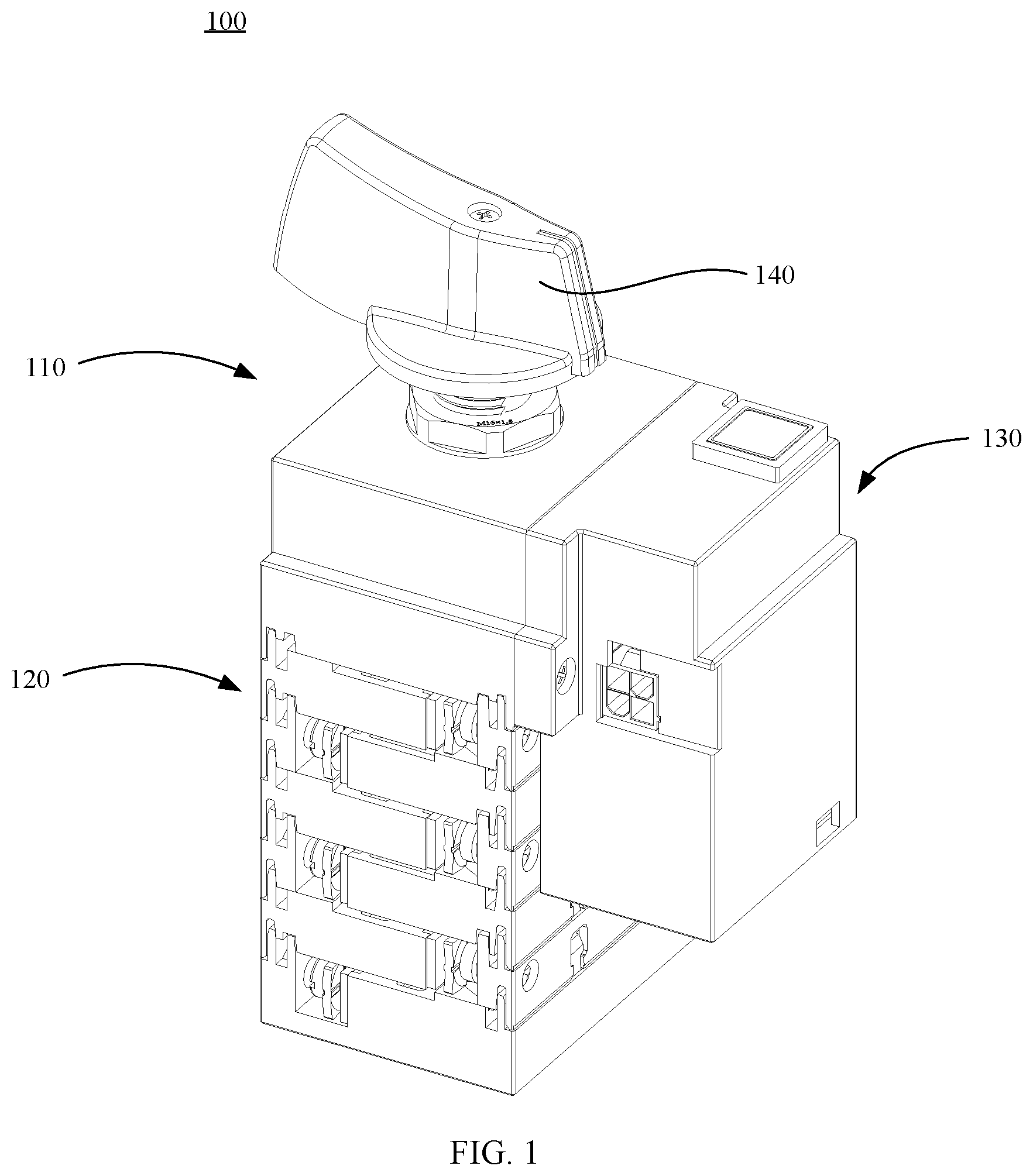 Patent US12315687 Figure 1 – Rotary switch