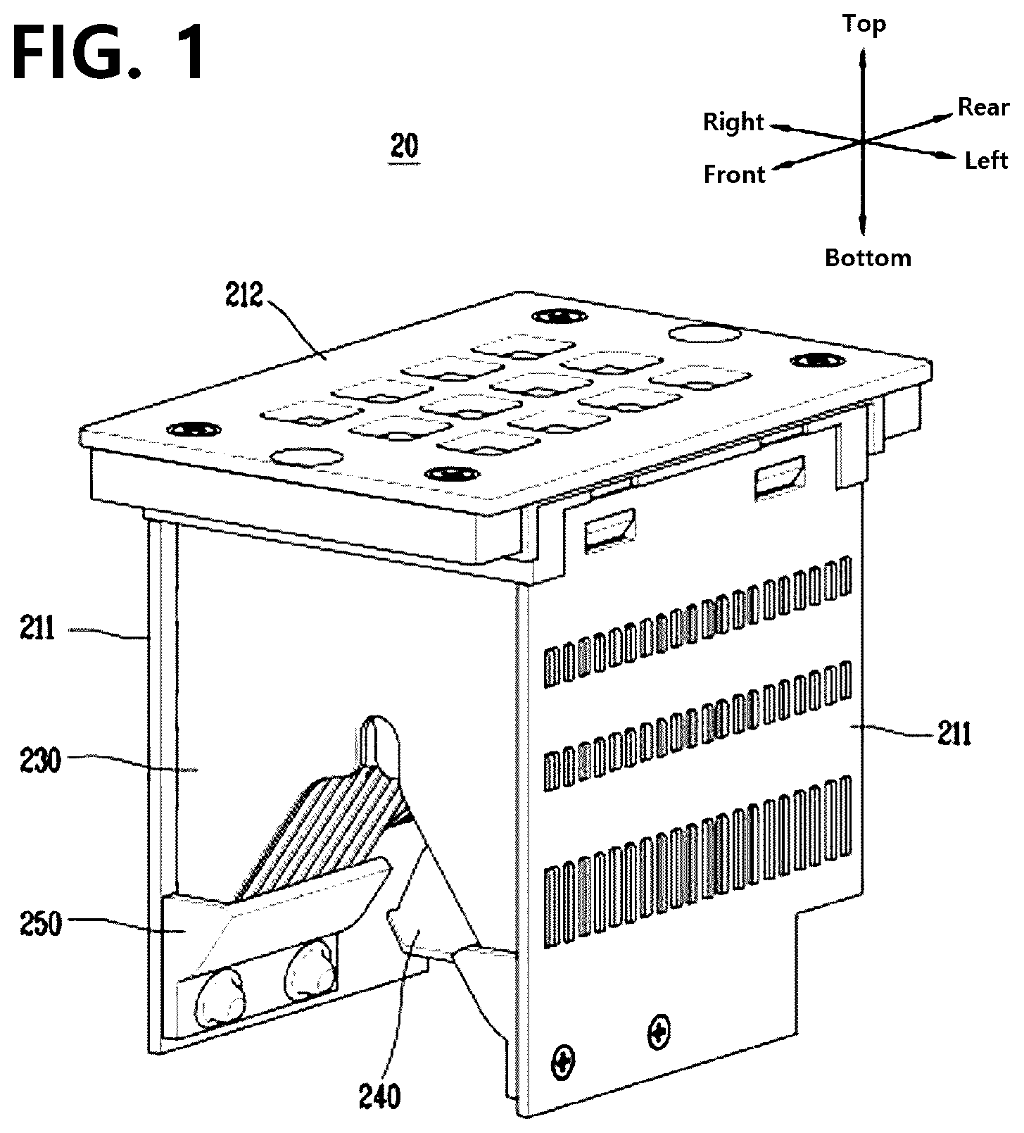 Patent US12315688 — Arc extinguishing assembly — Figure 1