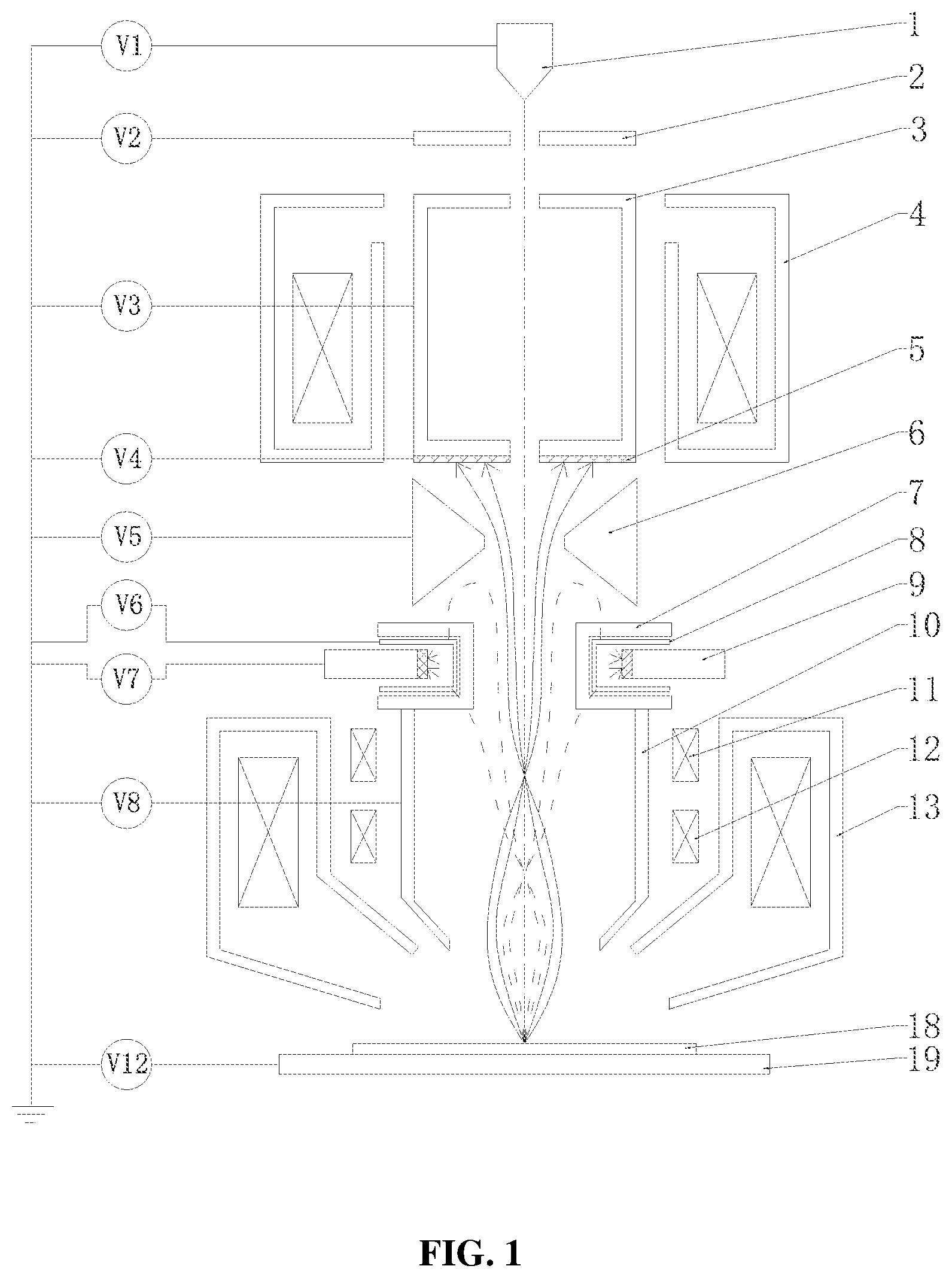 Patent US12315694 — Electron beam system — Figure 1