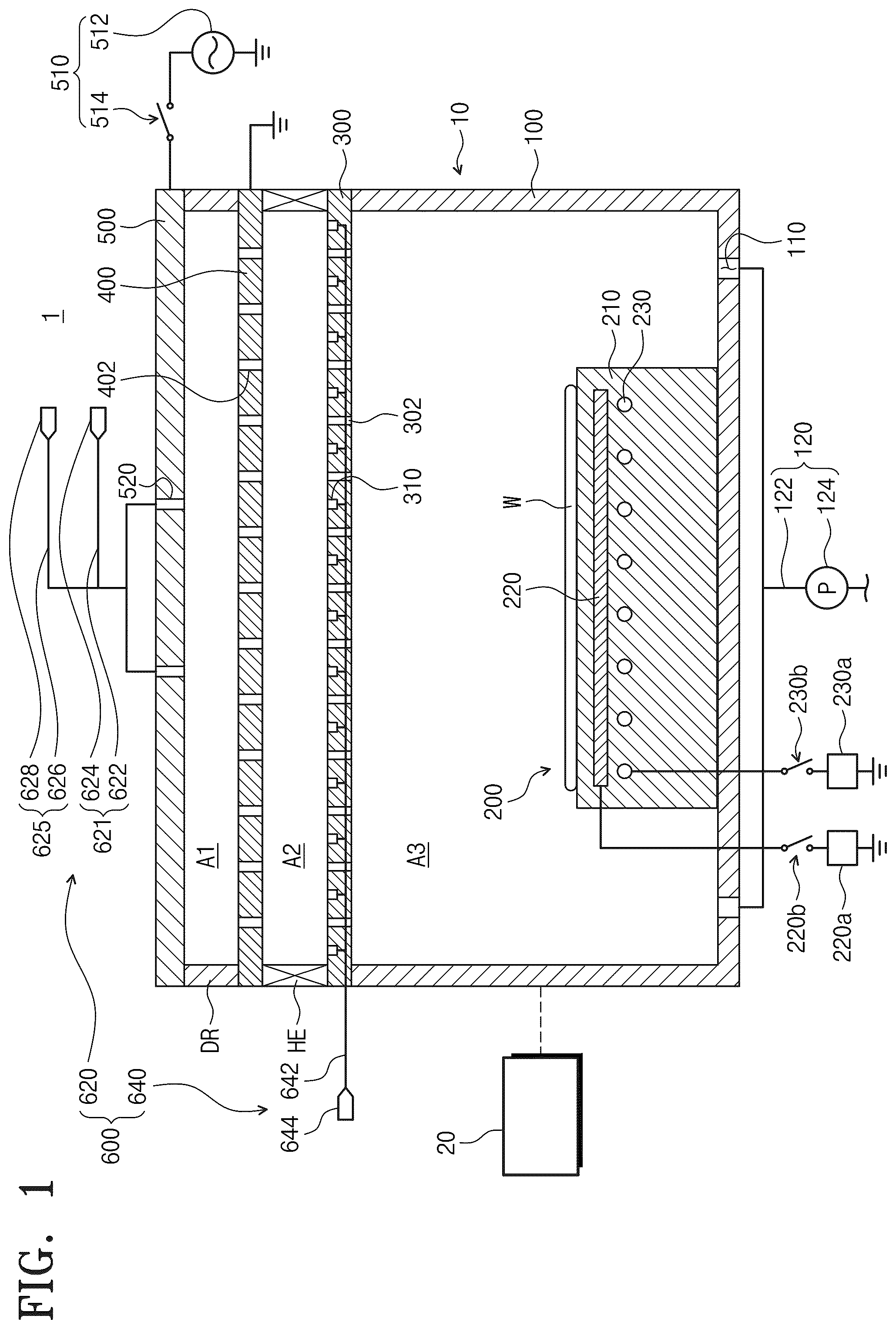 Patent US12315699 — Substrate treating apparatus and substrate treating method — Figure 1