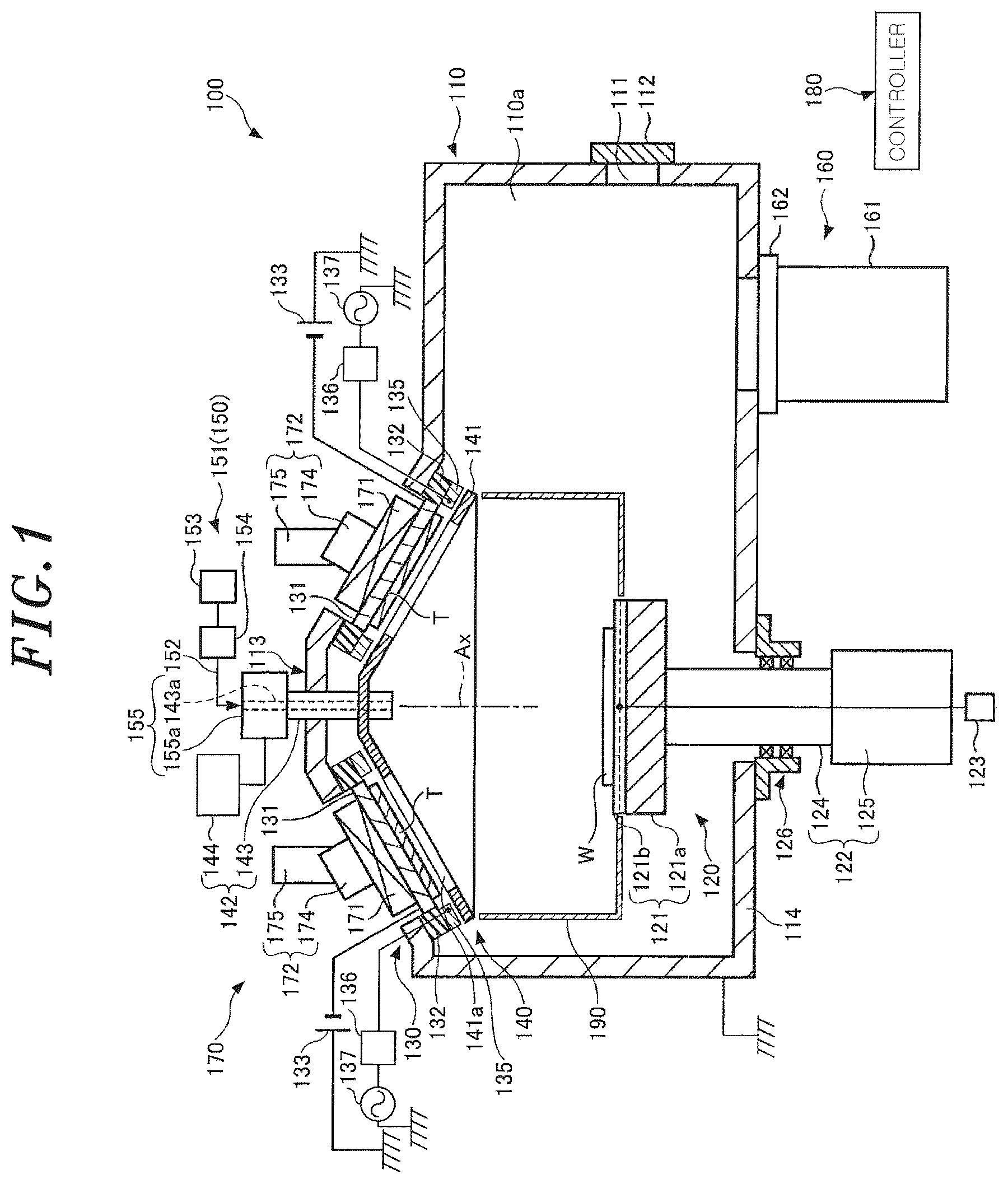 Patent US12315701 — Film forming apparatus — Figure 1